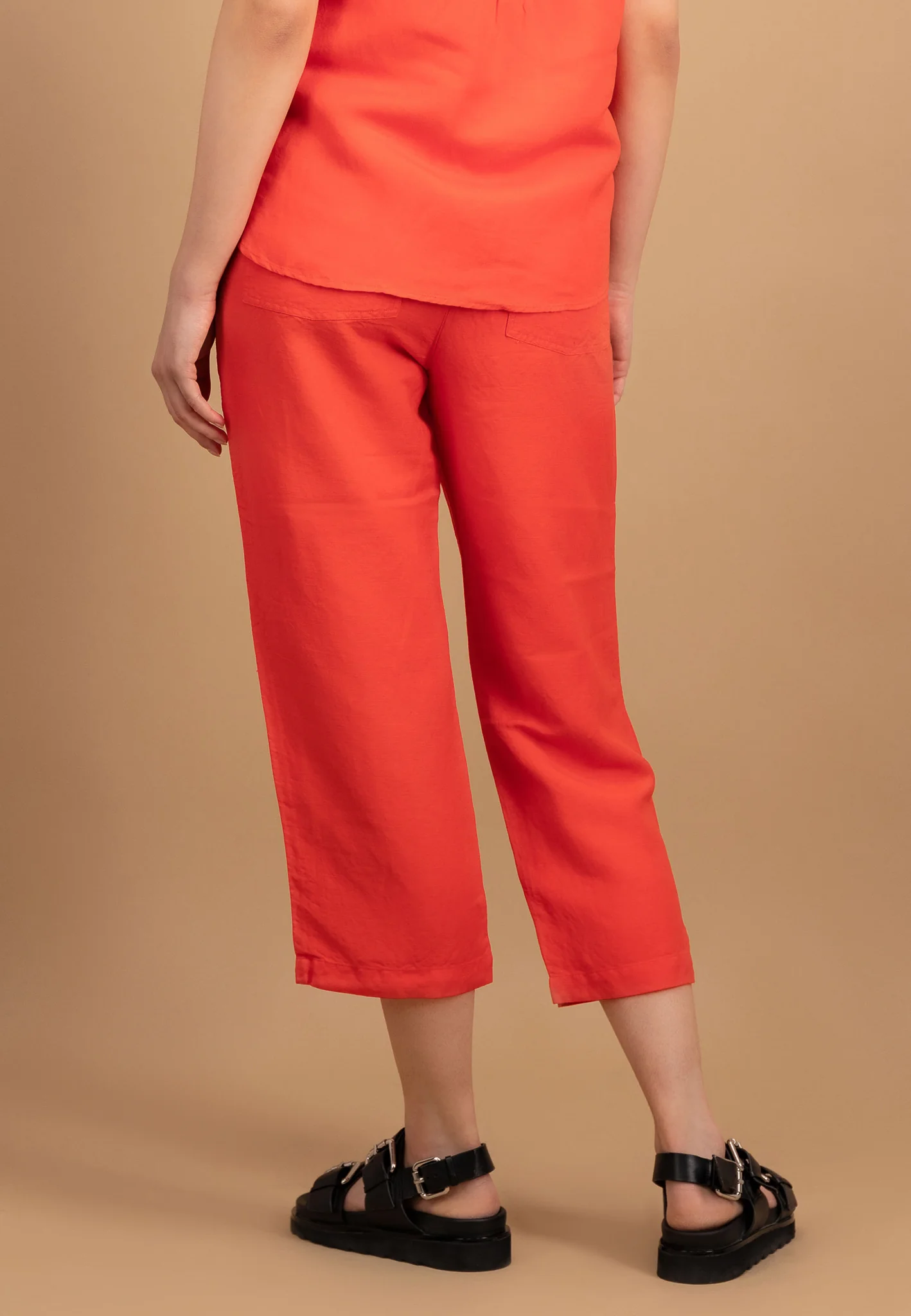 Hose aus Leinen-Mix knöchellang - Wide-Leg - Image 2