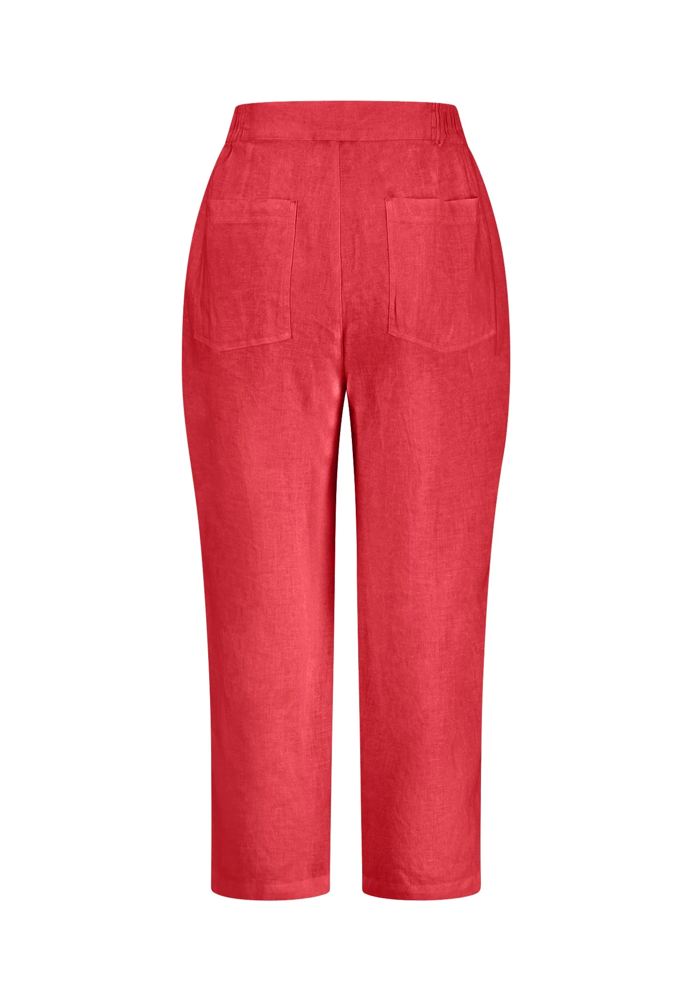 Hose aus Leinen-Mix knöchellang - Wide-Leg - Image 5
