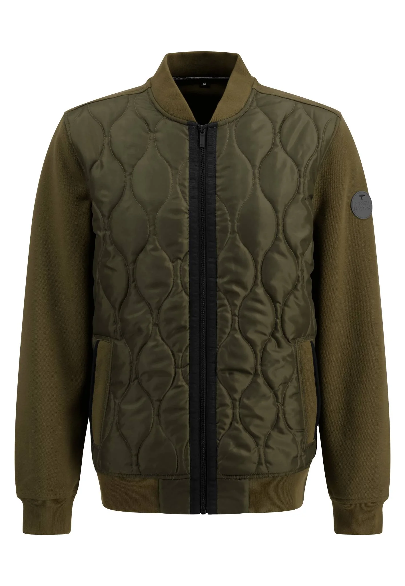 Hybrid Cardigan mit College-Kragen