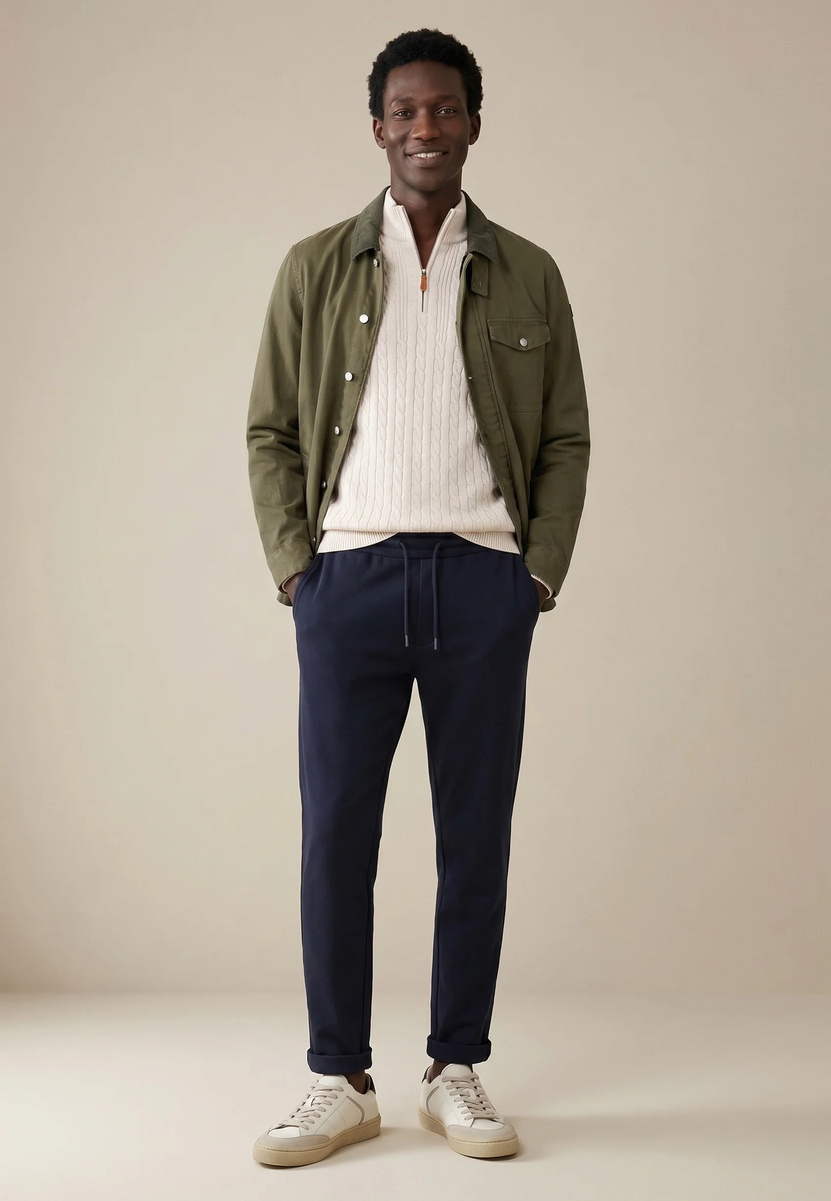 Jacke aus Baumwoll-Stretch in Twill-Qualität im Blouson-Stil - Image 4
