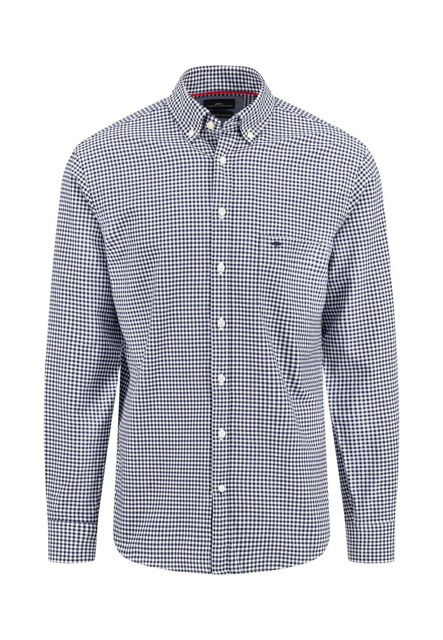Kariertes Hemd aus Baumwolle mit Button-Down-Kragen - Image 5