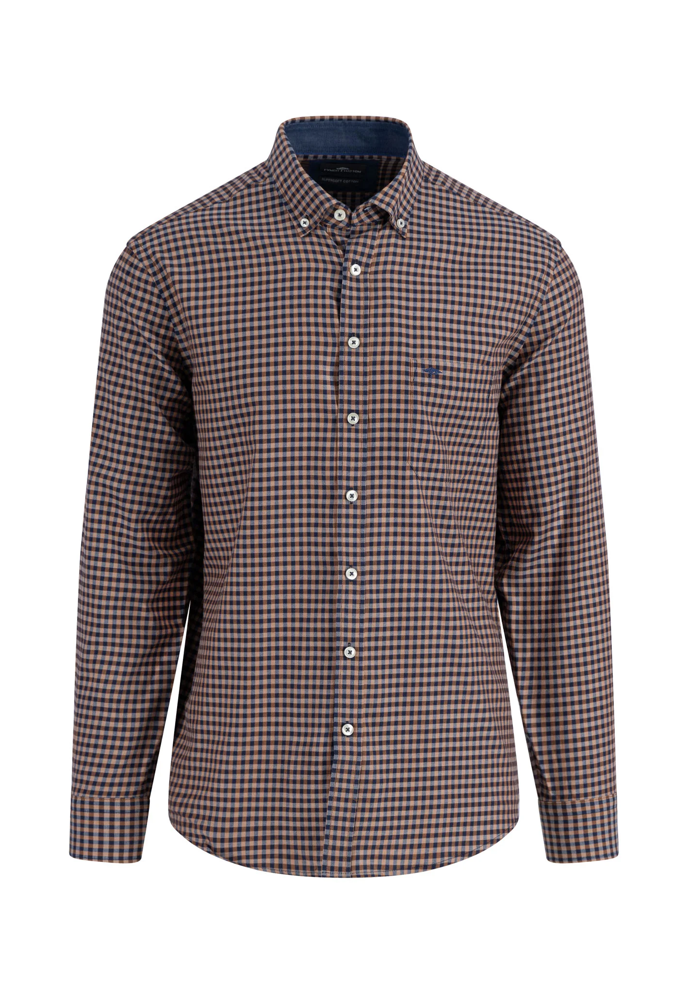 Kariertes Hemd mit Button-Down-Kragen - Image 3