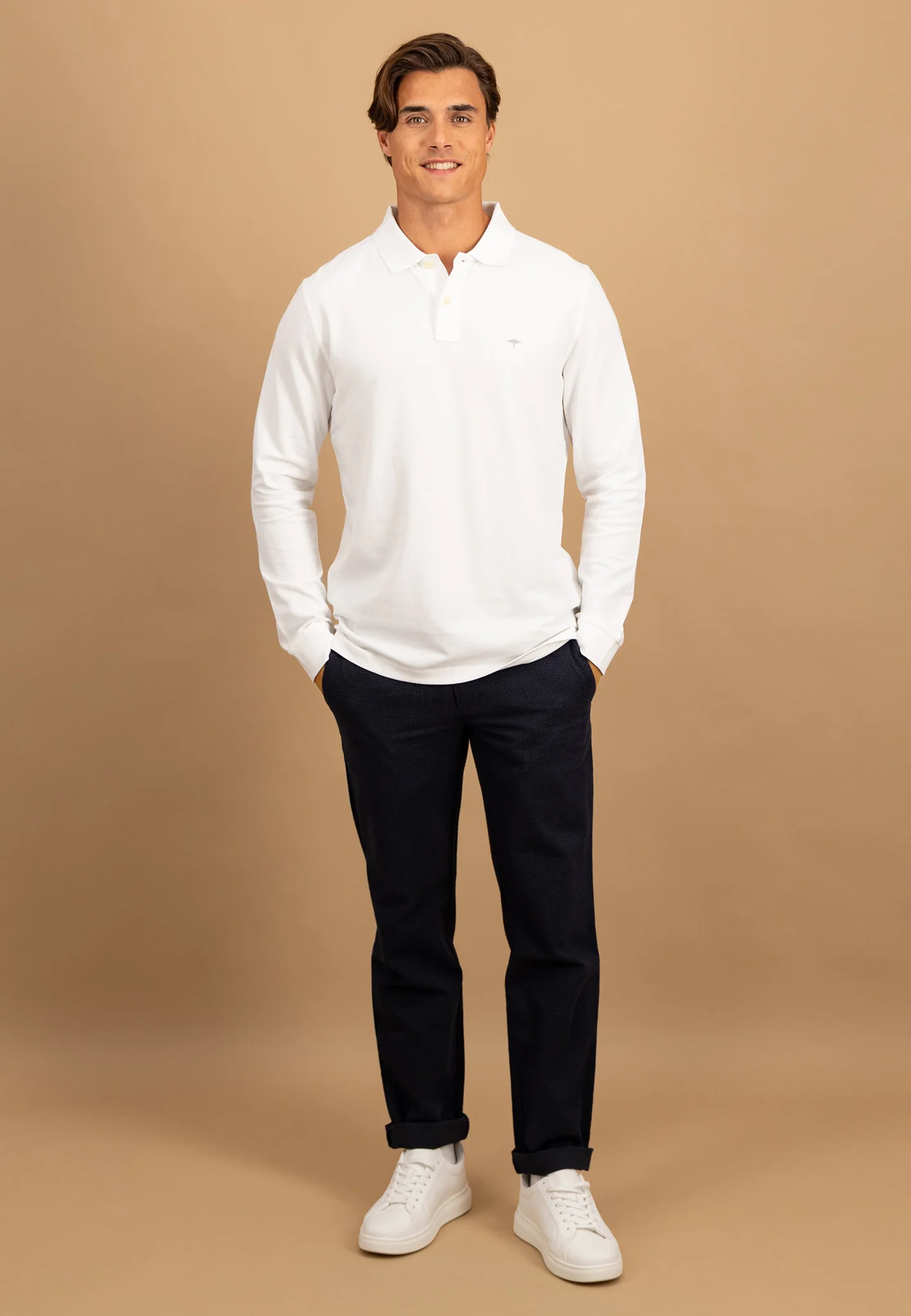 Langarm-Poloshirt aus Baumwolle - Image 21