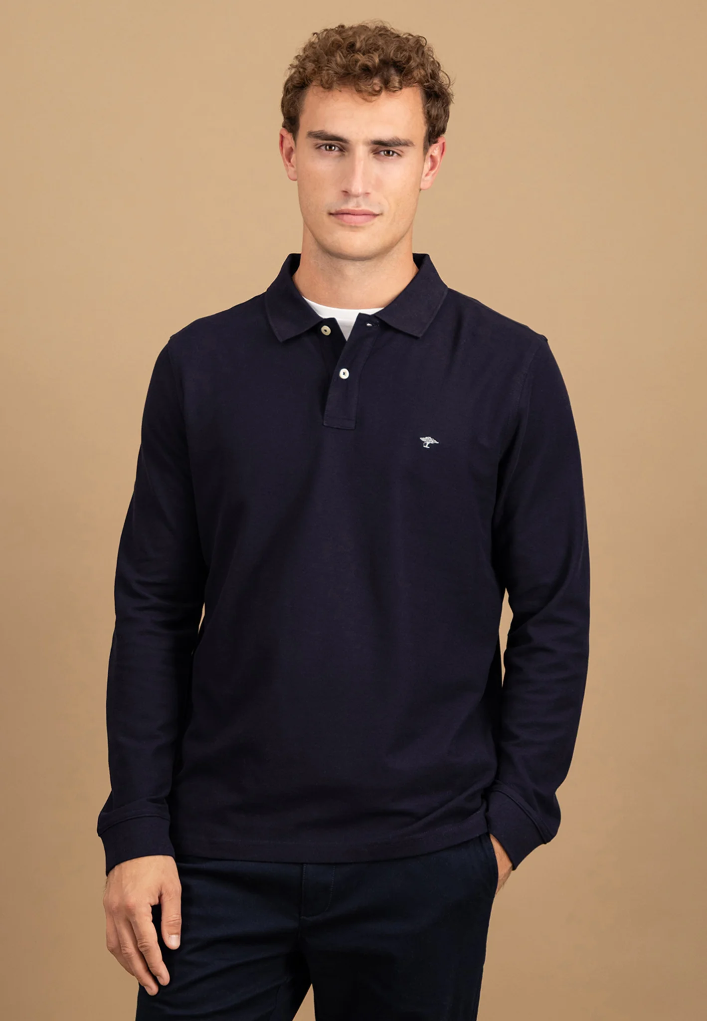 Langarm-Poloshirt aus Baumwolle - Image 9