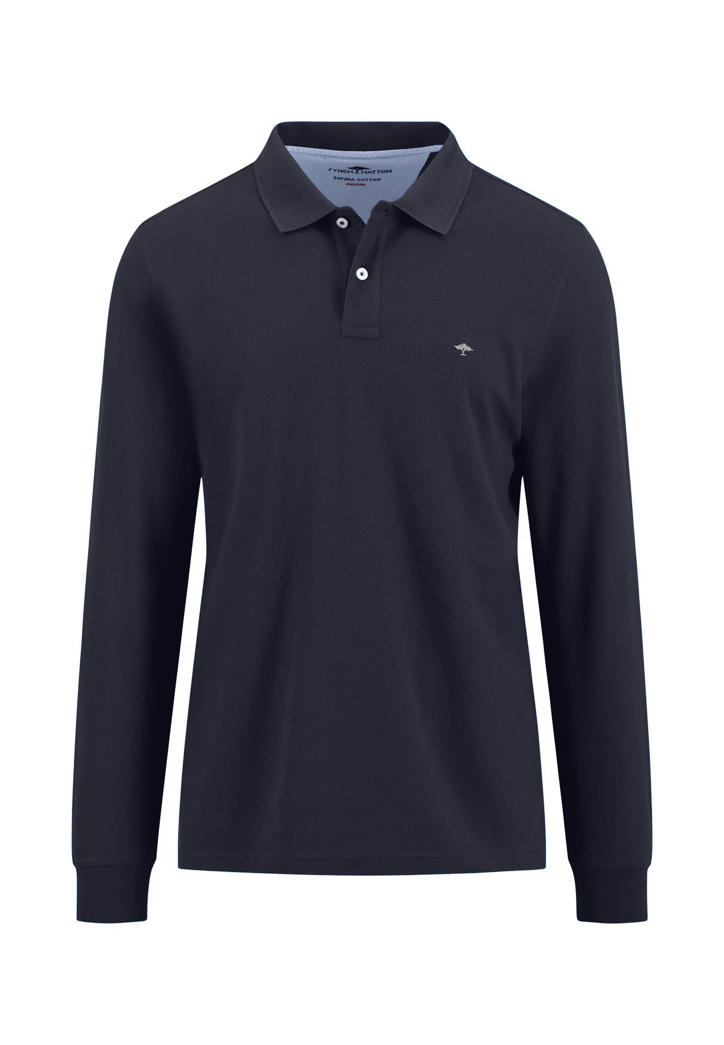 Langarm Poloshirt aus Baumwolle mit Logo Detail - Image 11