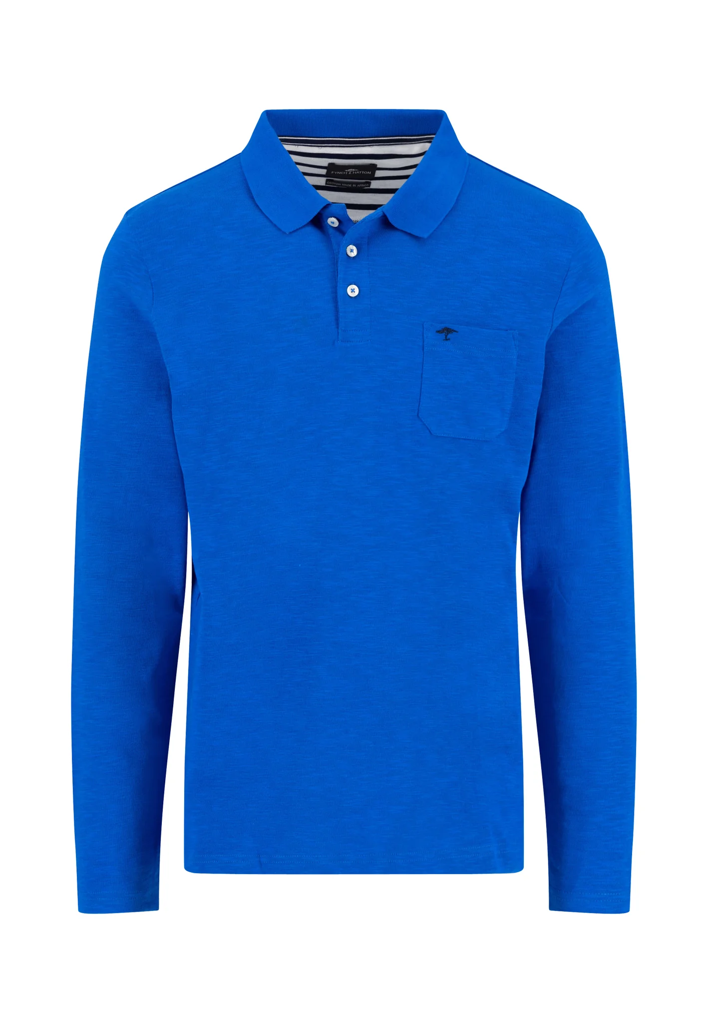 Langarm Poloshirt aus 100% Baumwolle
