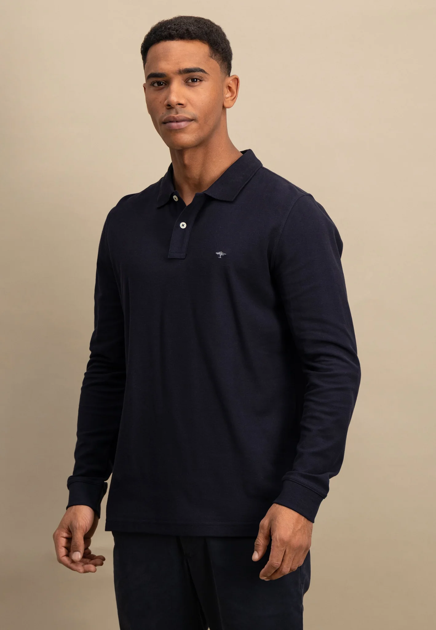 Langarm Poloshirt aus Baumwolle mit Logo Detail - Image 7
