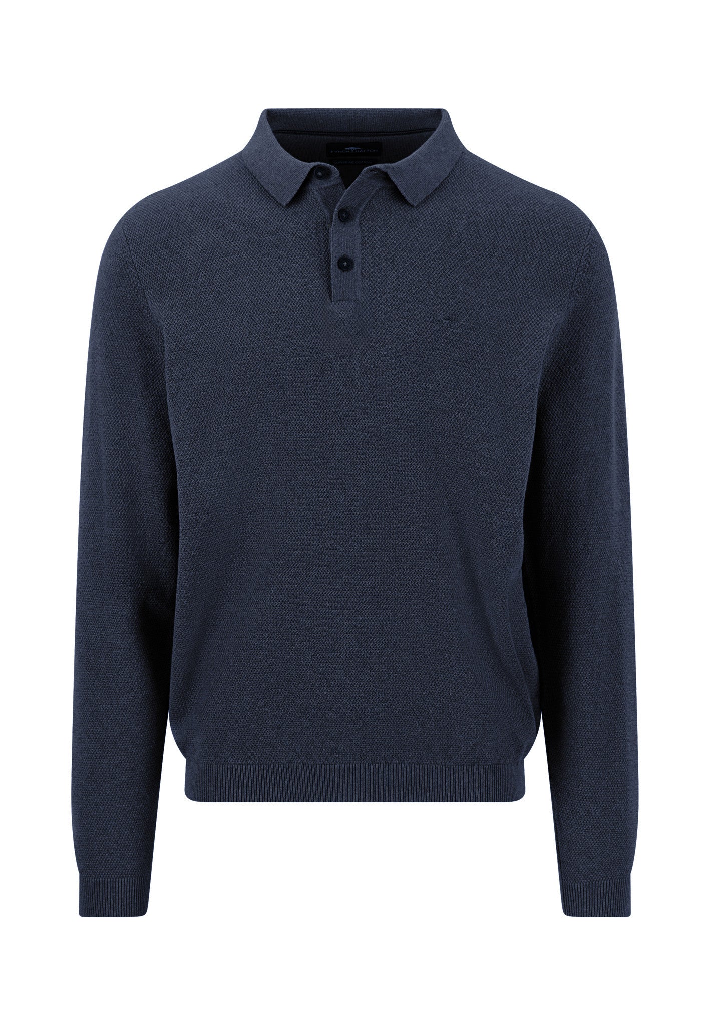 Langarm-Strick-Poloshirt aus Baumwolle mit Polokragen - Image 9