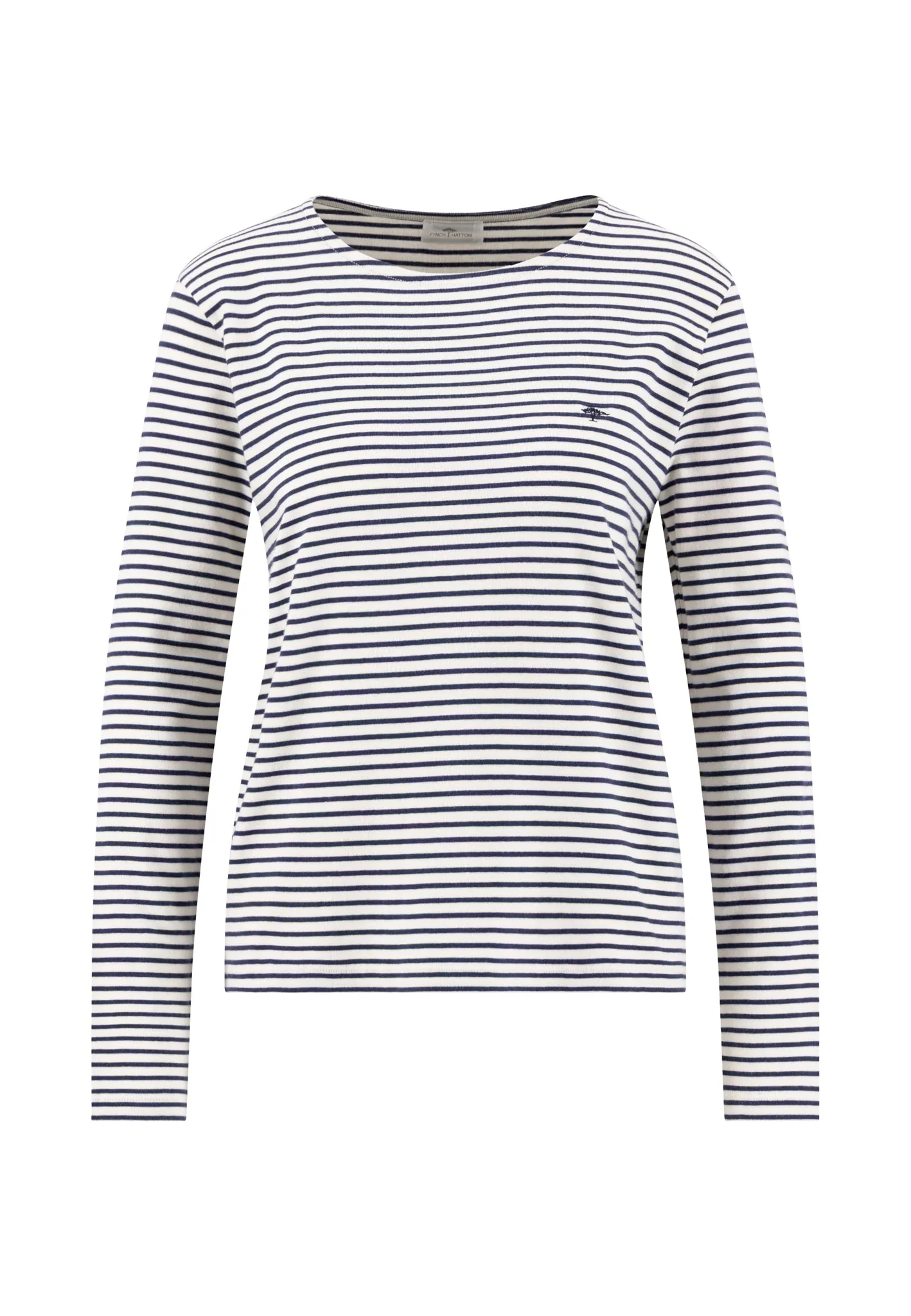 Langarmshirt aus Baumwolle mit Streifenmuster und Rundhalsausschnitt - Image 11
