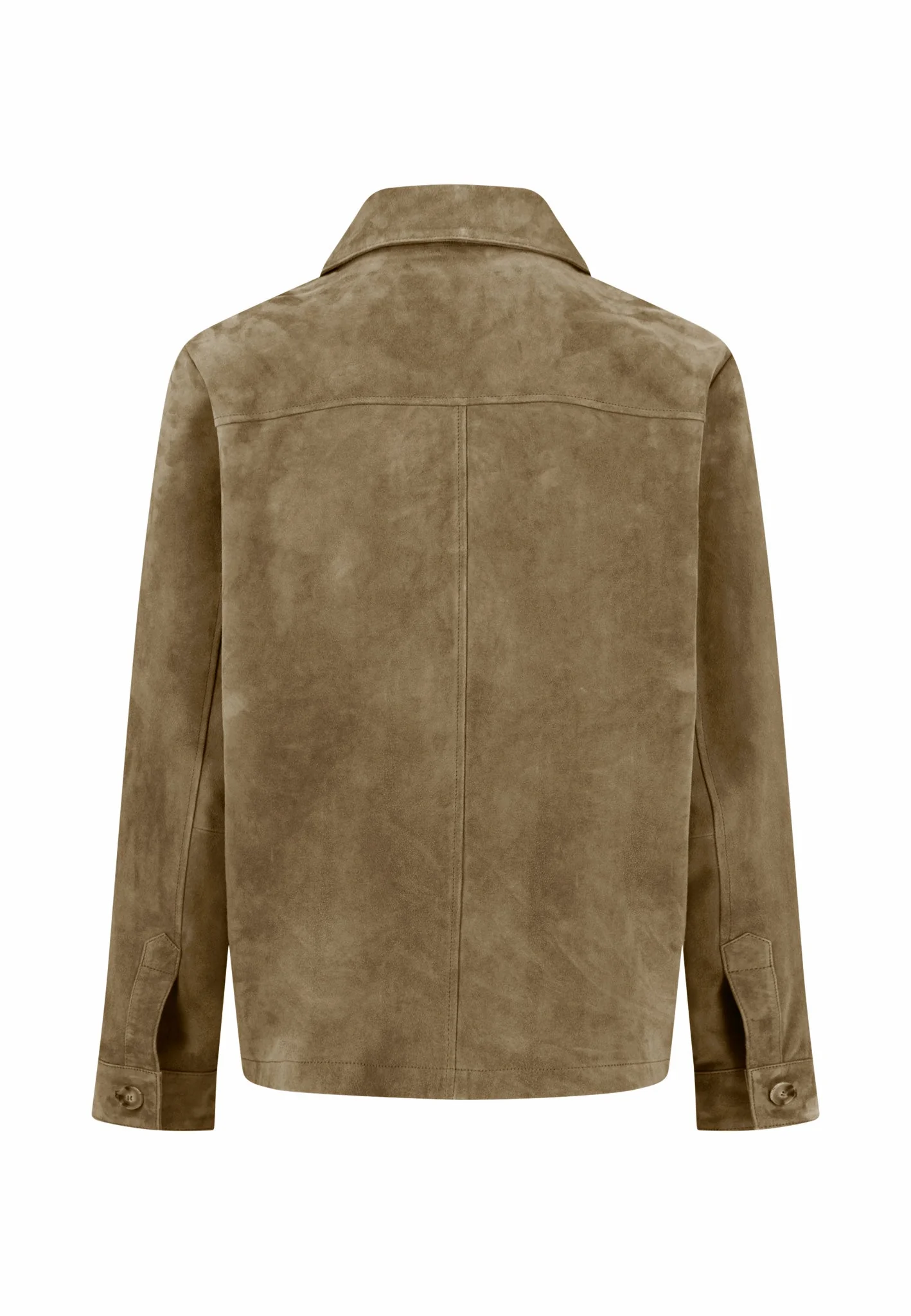 Lederjacke aus Veloursleder mit Brusttaschen - Image 7