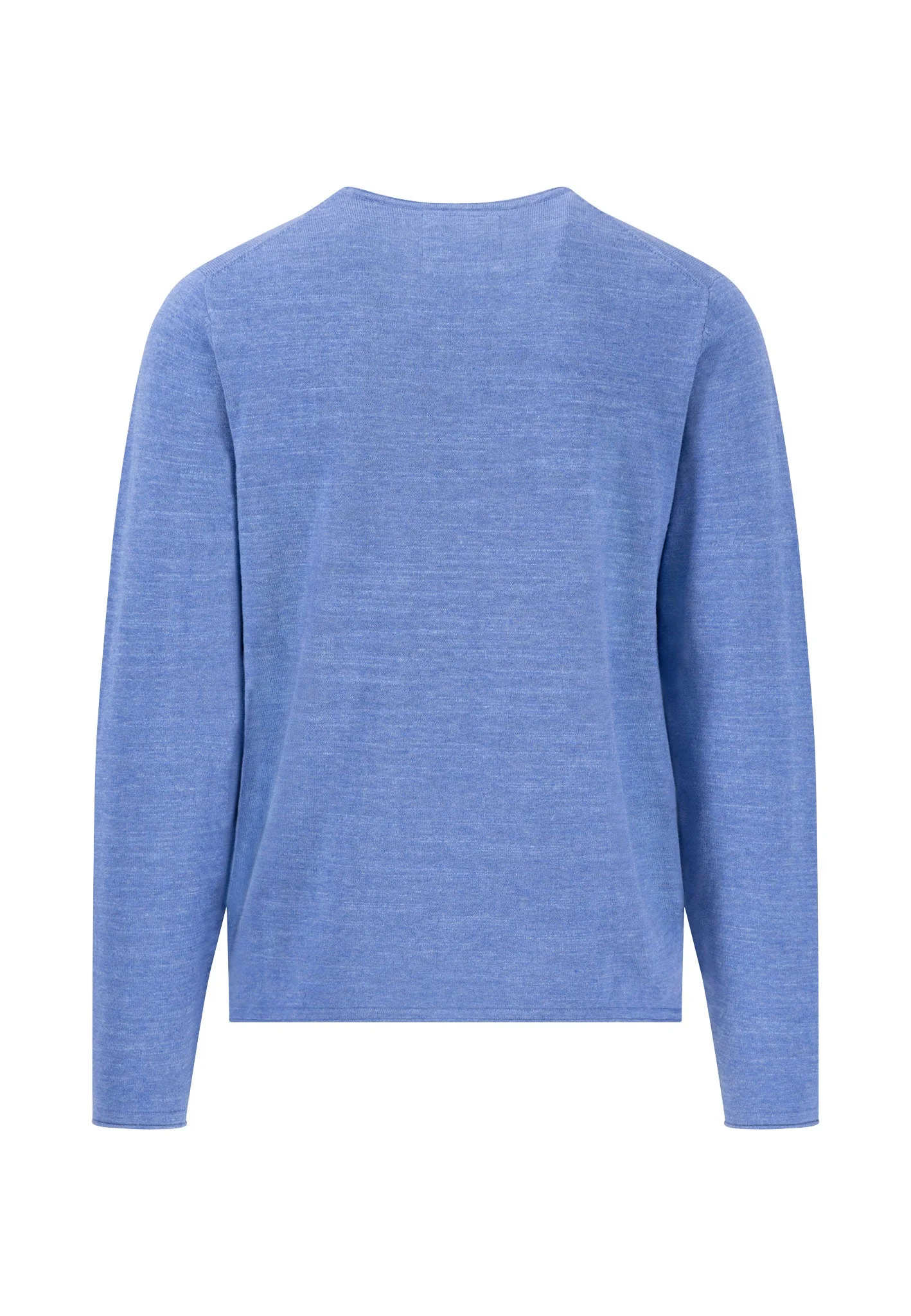Melierter Strickpullover aus Baumwolle mit Rundhalsausschnitt - Image 4