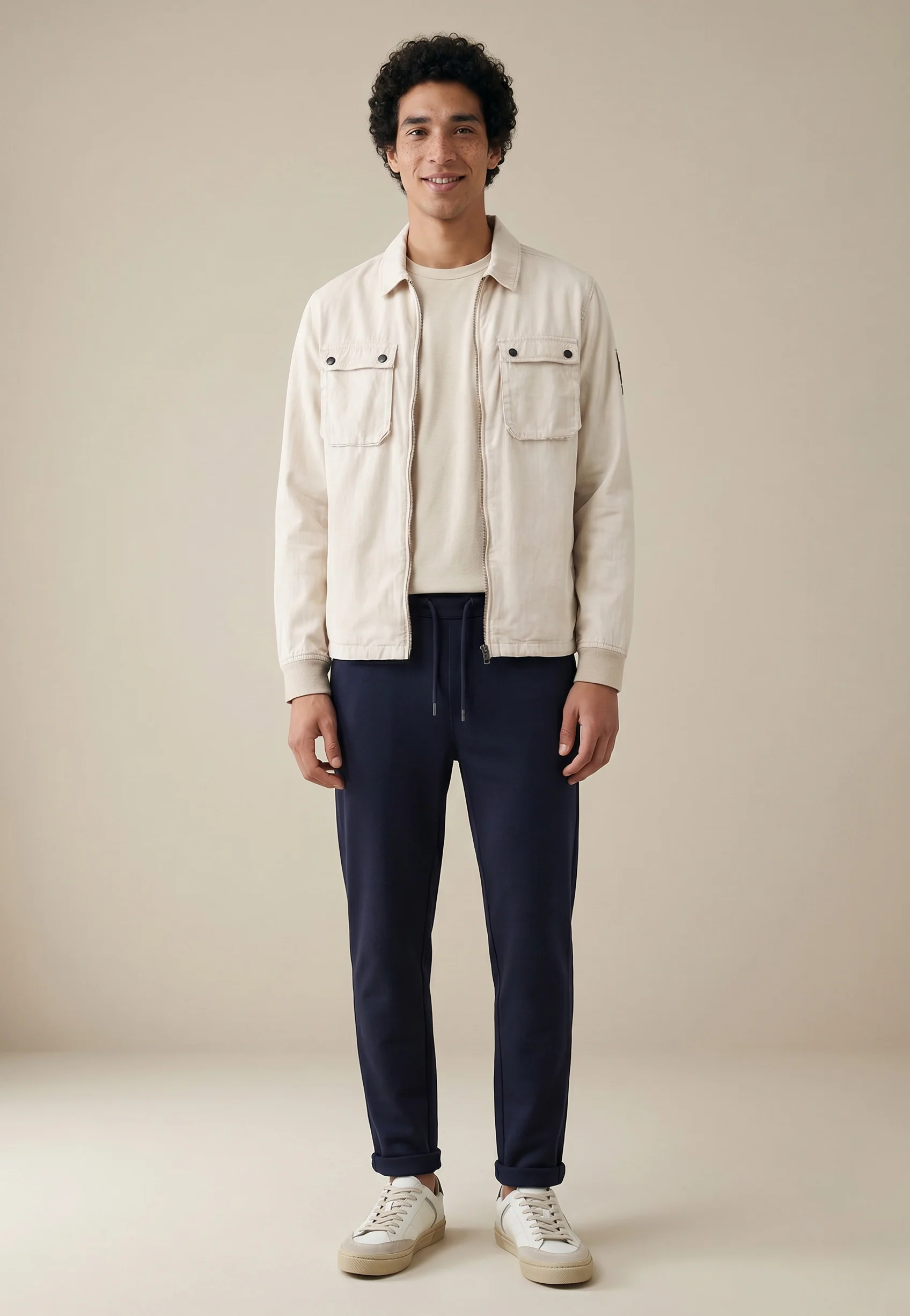 Overshirt aus Baumwolle mit Reißverschluss und Brusttaschen - Image 10