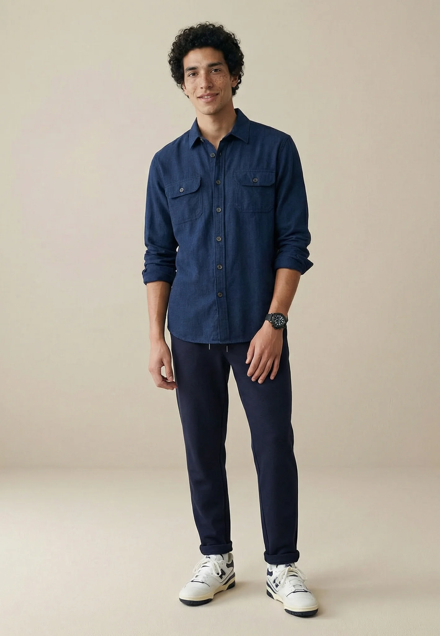Overshirt aus Leinen mit aufgesetzten Brusttaschen - Image 2