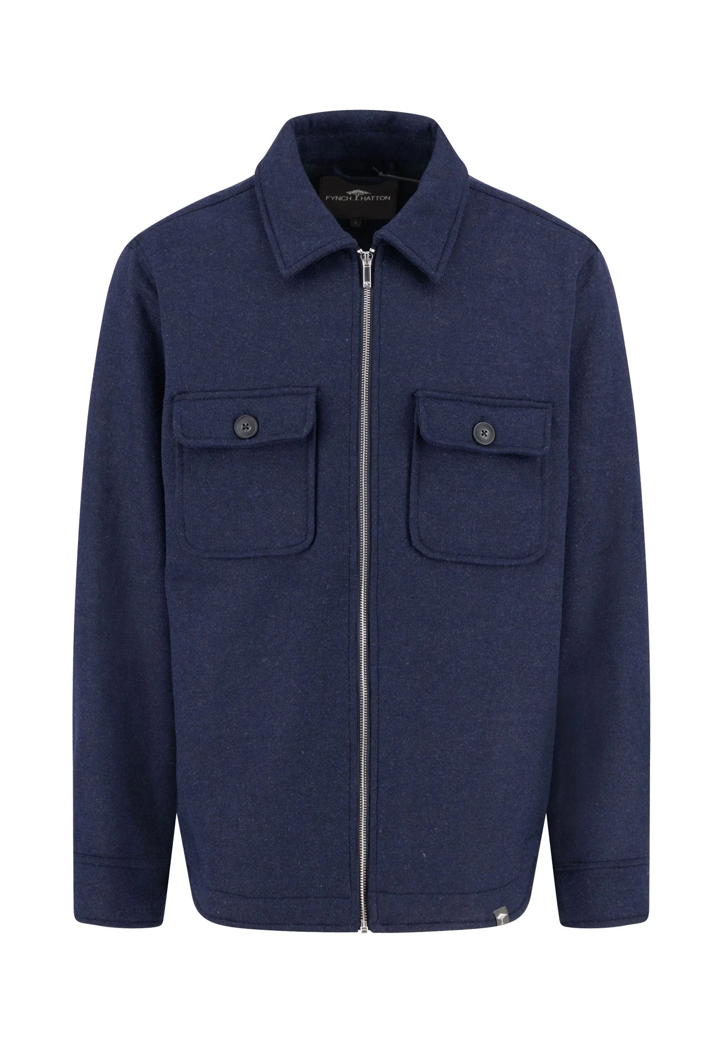 Overshirt aus Wollmix mit Brusttaschen und Reißverschluss - Image 3