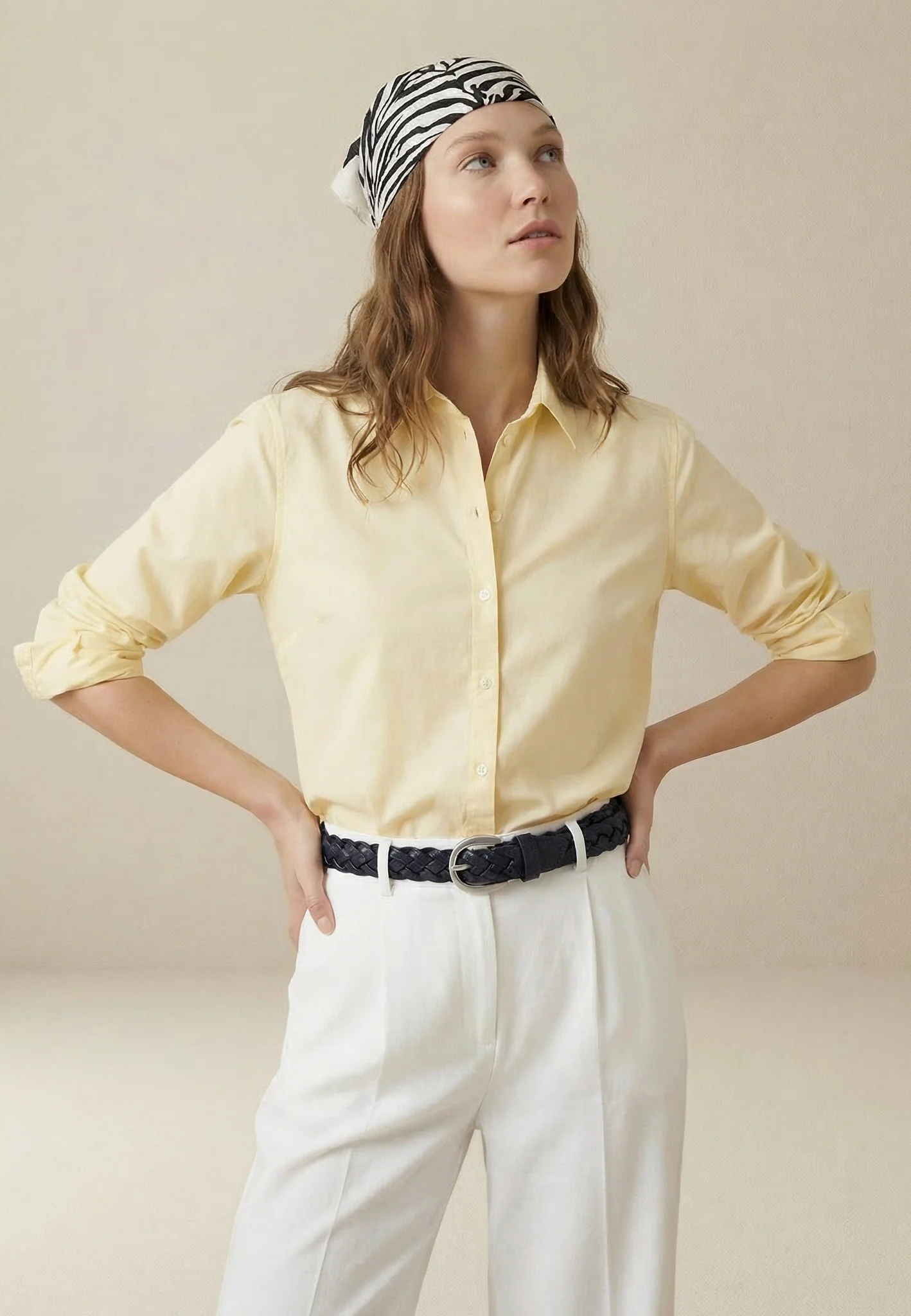 Oxfordbluse aus Baumwolle mit klassischem Hemdkragen - Image 29