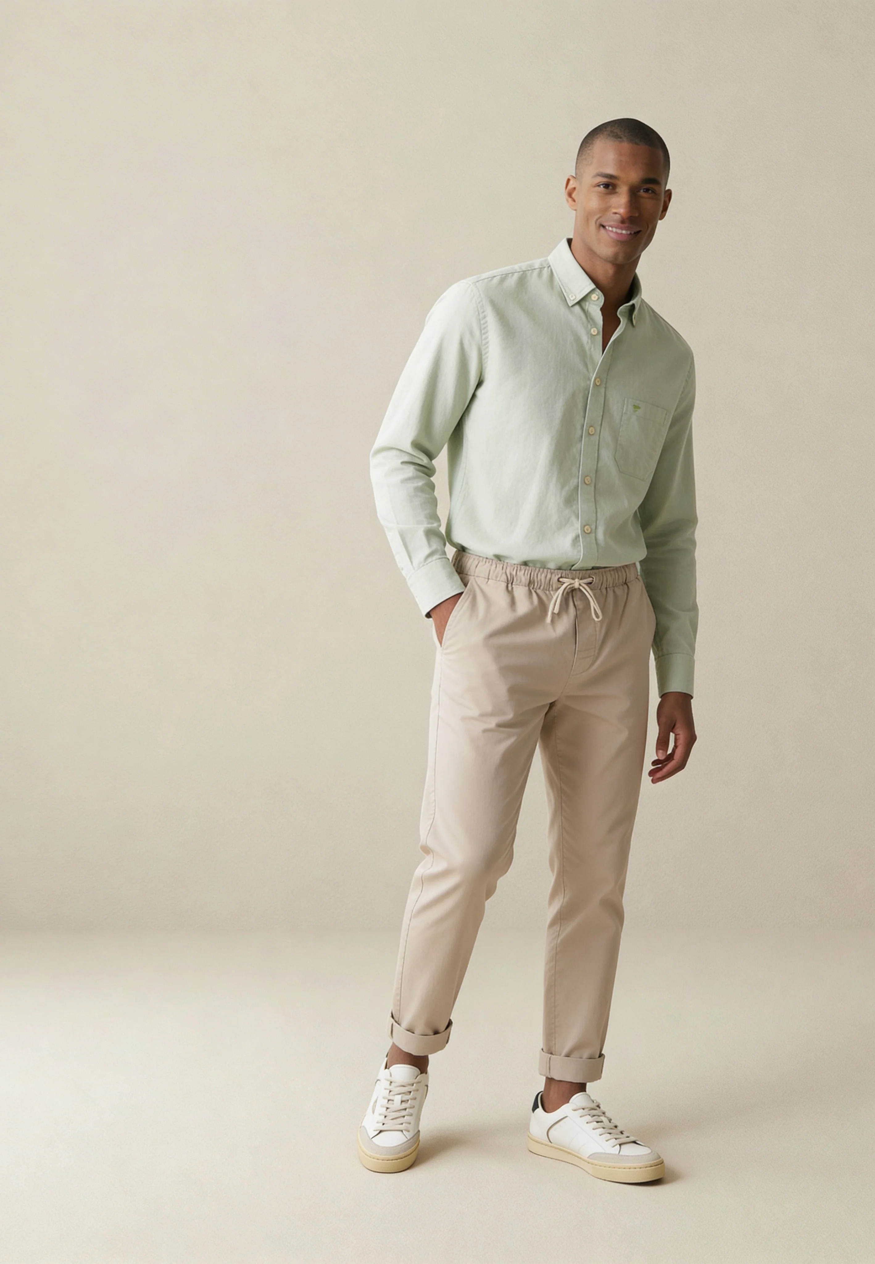Oxfordhemd aus Baumwolle mit Karomuster und Button-Down-Kragen - Image 2