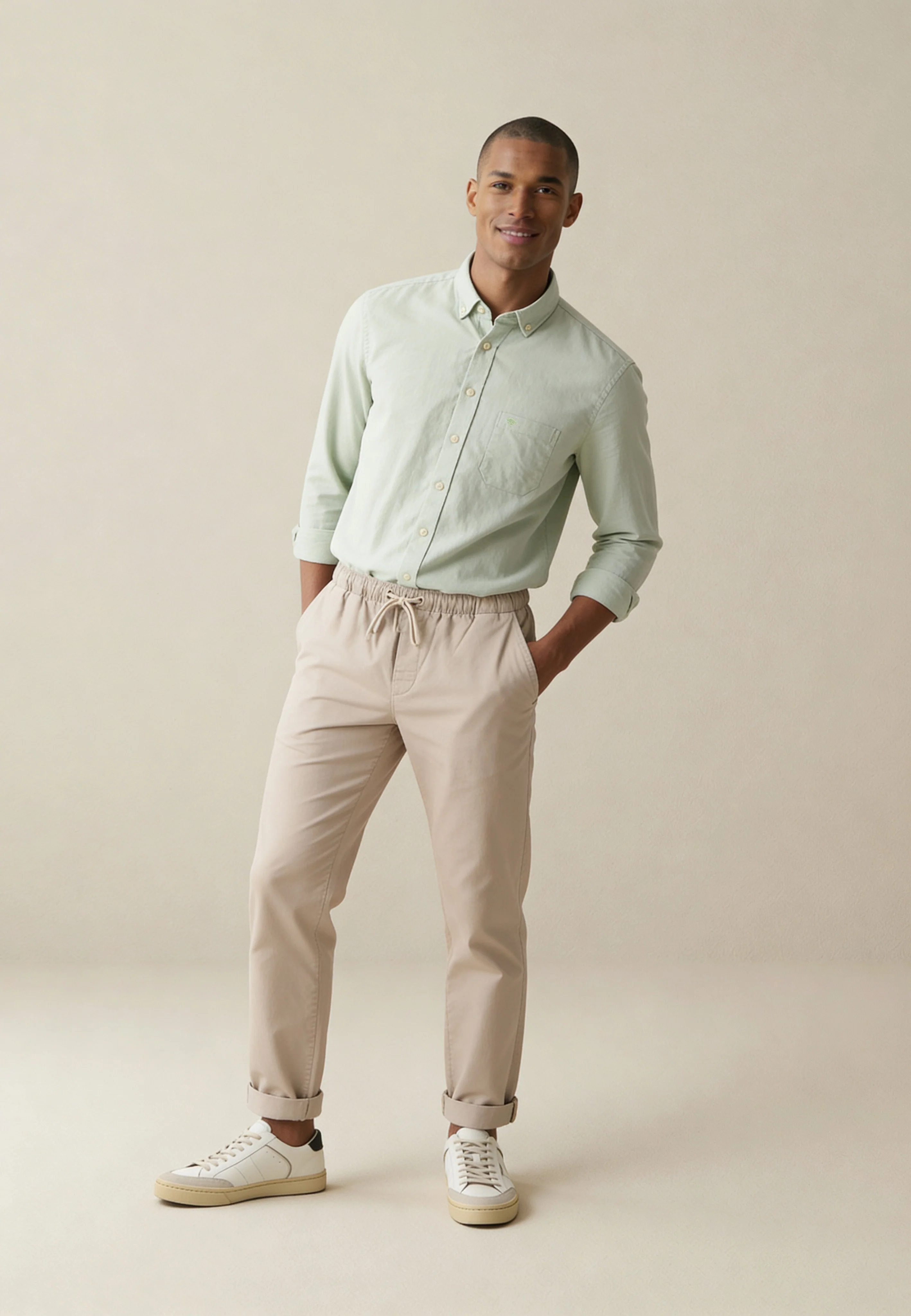 Oxfordhemd aus Baumwolle mit Karomuster und Button-Down-Kragen - Image 3