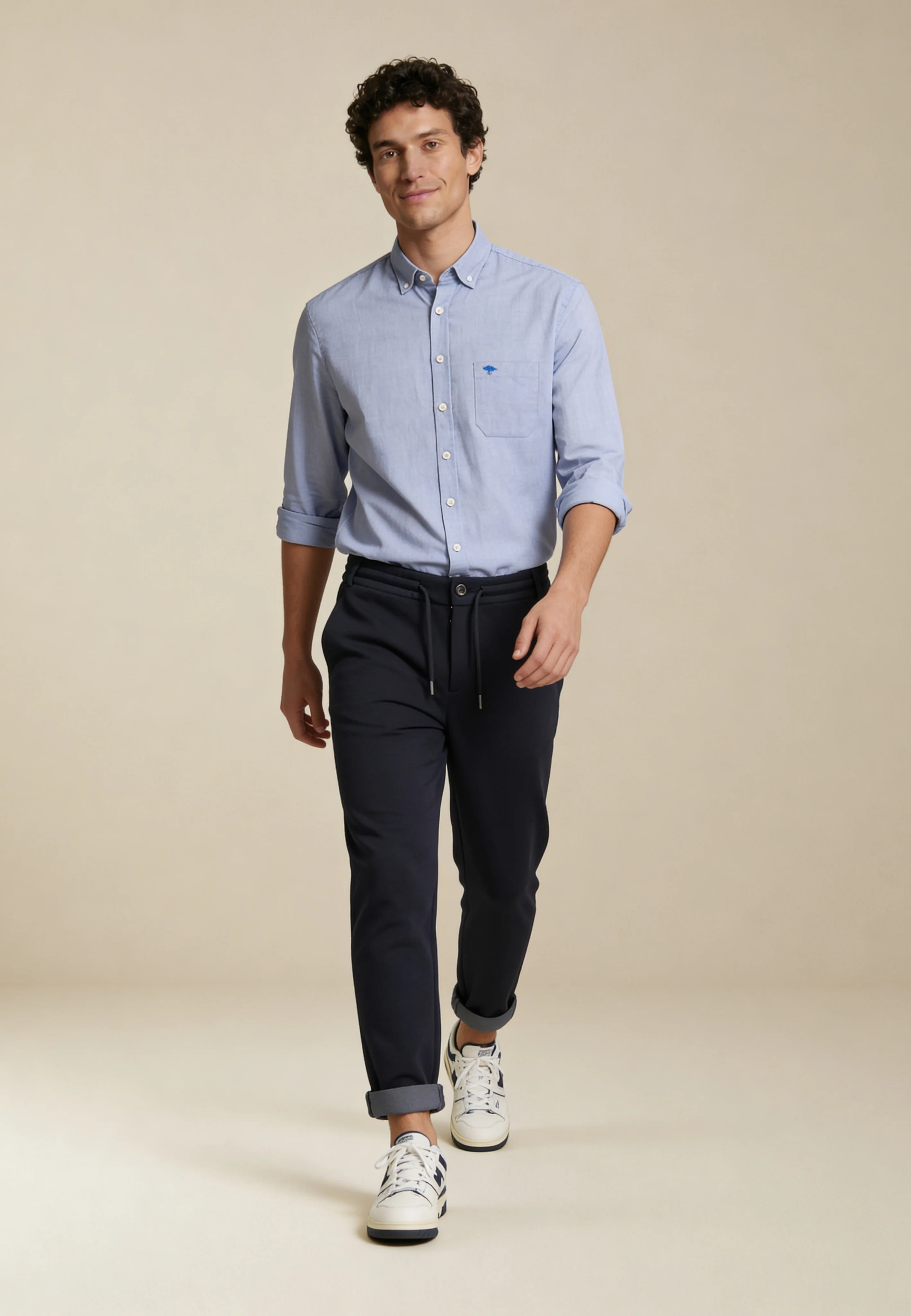 Oxfordhemd aus Baumwolle mit Karomuster und Button-Down-Kragen - Image 8