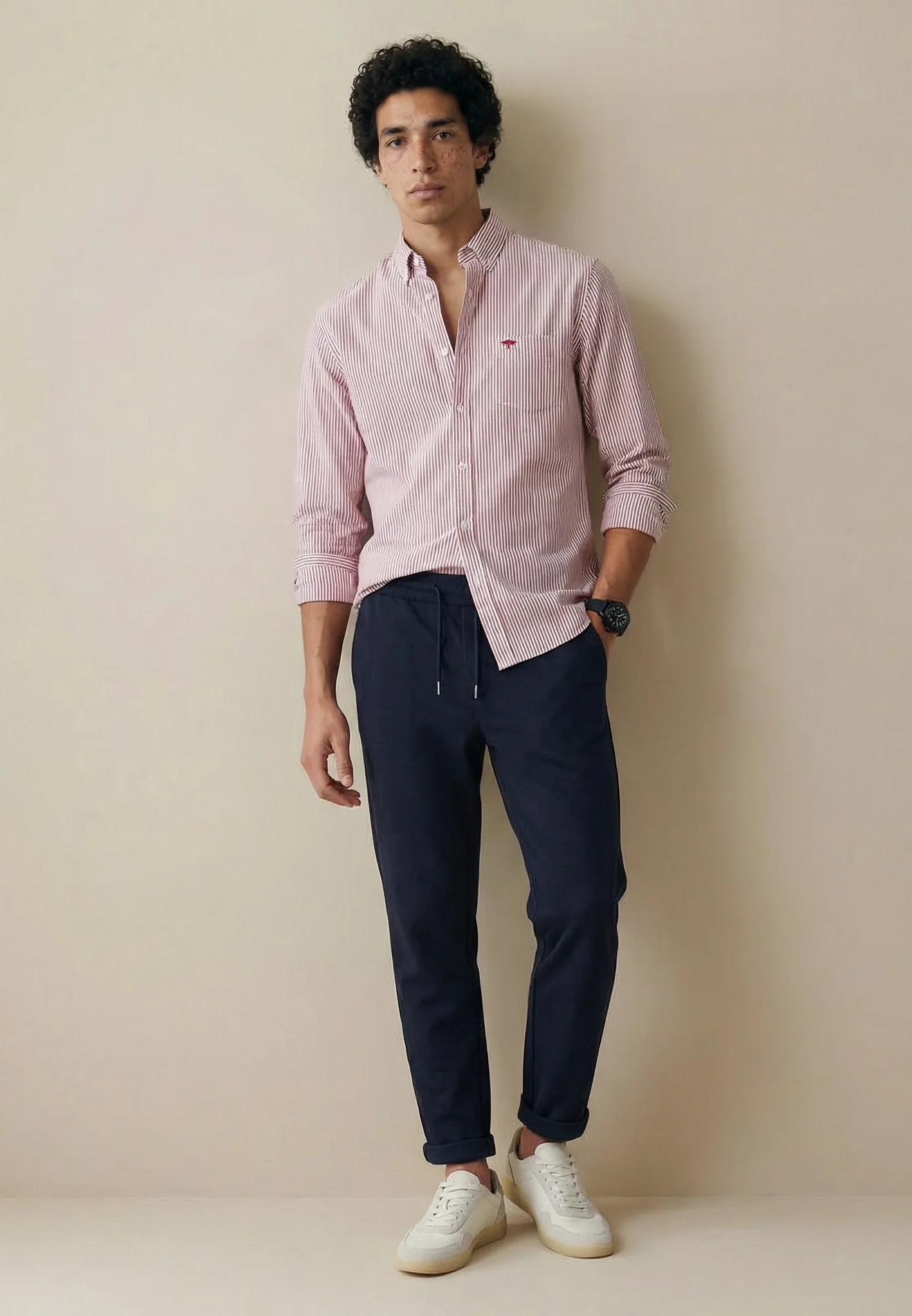 Oxfordhemd aus Baumwolle mit Streifenmuster und Button-Down-Kragen - Image 2