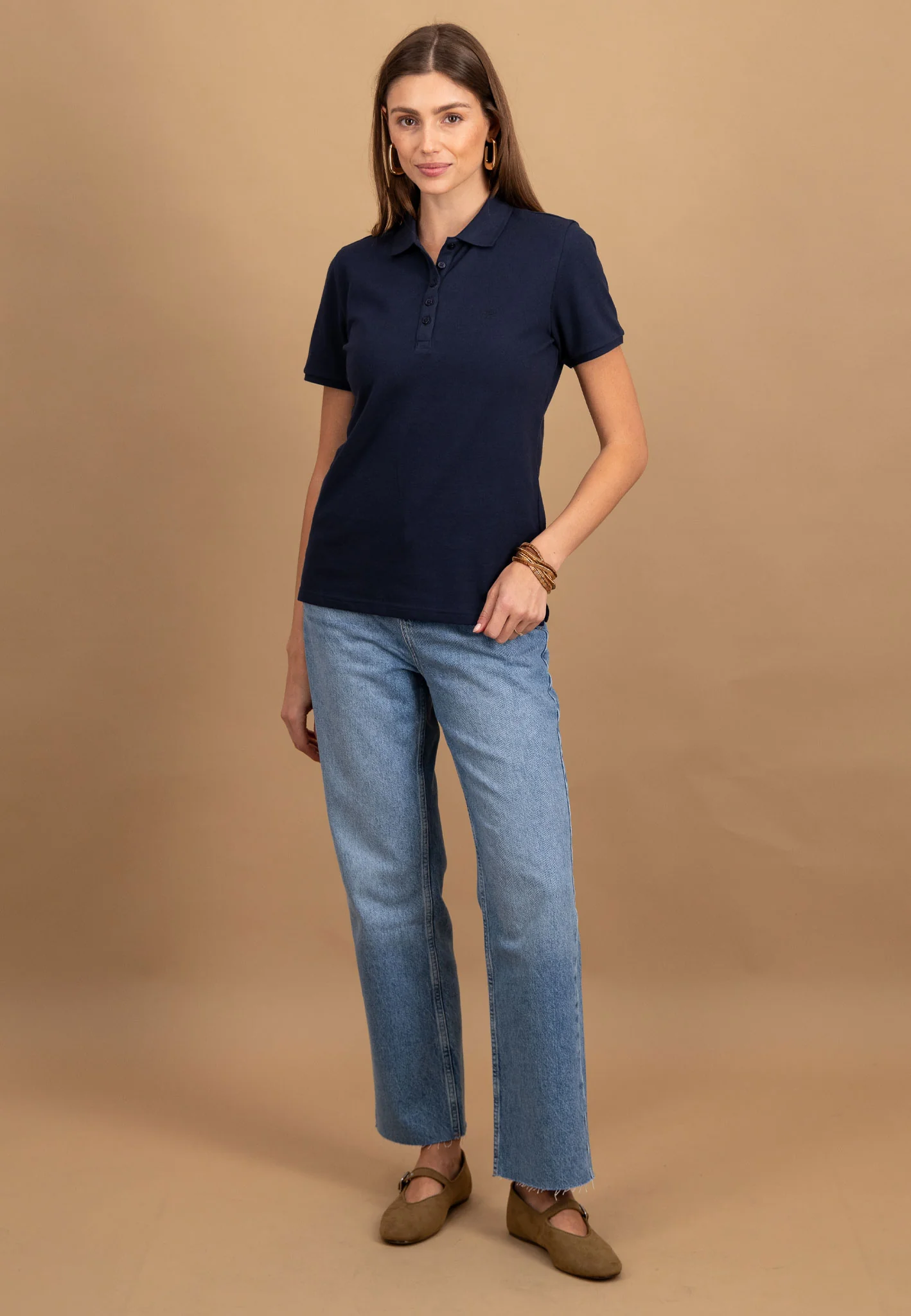 Poloshirt aus Baumwoll-Stretch mit Knopfleiste und klassischem Kragen - Image 10