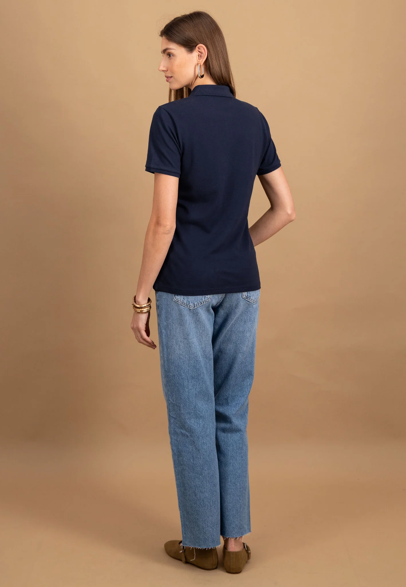Poloshirt aus Baumwoll-Stretch mit Knopfleiste und klassischem Kragen - Image 9