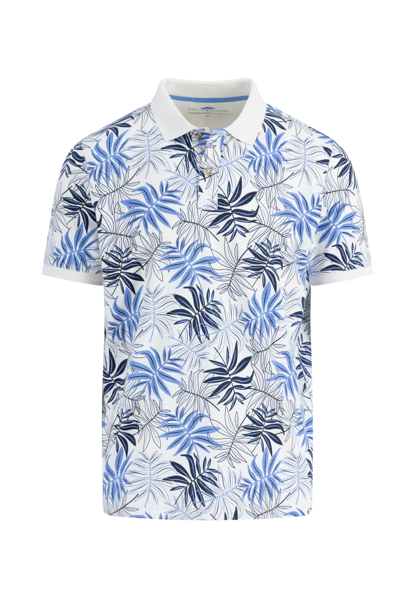 Poloshirt aus Baumwolle mit Allover-Print und Kontrastkragen - Image 3