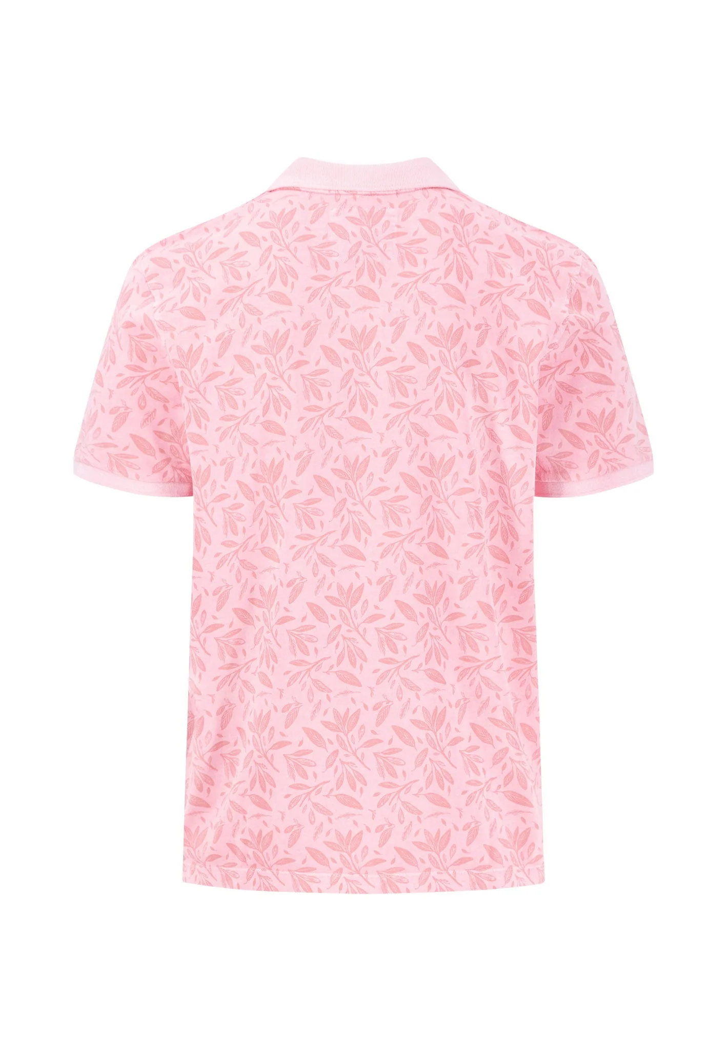 Poloshirt aus Baumwolle mit botanischem Alloverprint - Image 4