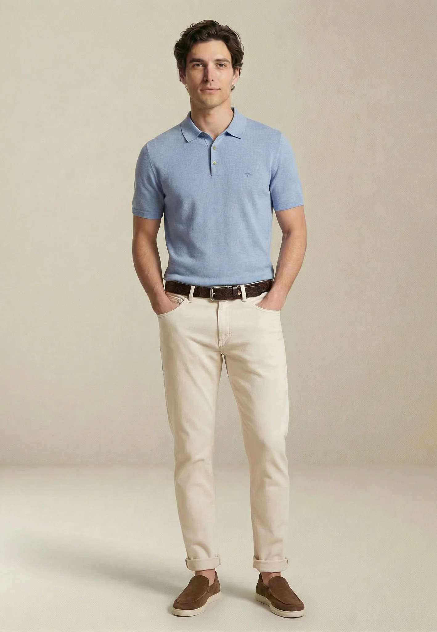 Poloshirt aus Baumwolle mit klassischem Polokragen – Air Cotton - Image 8