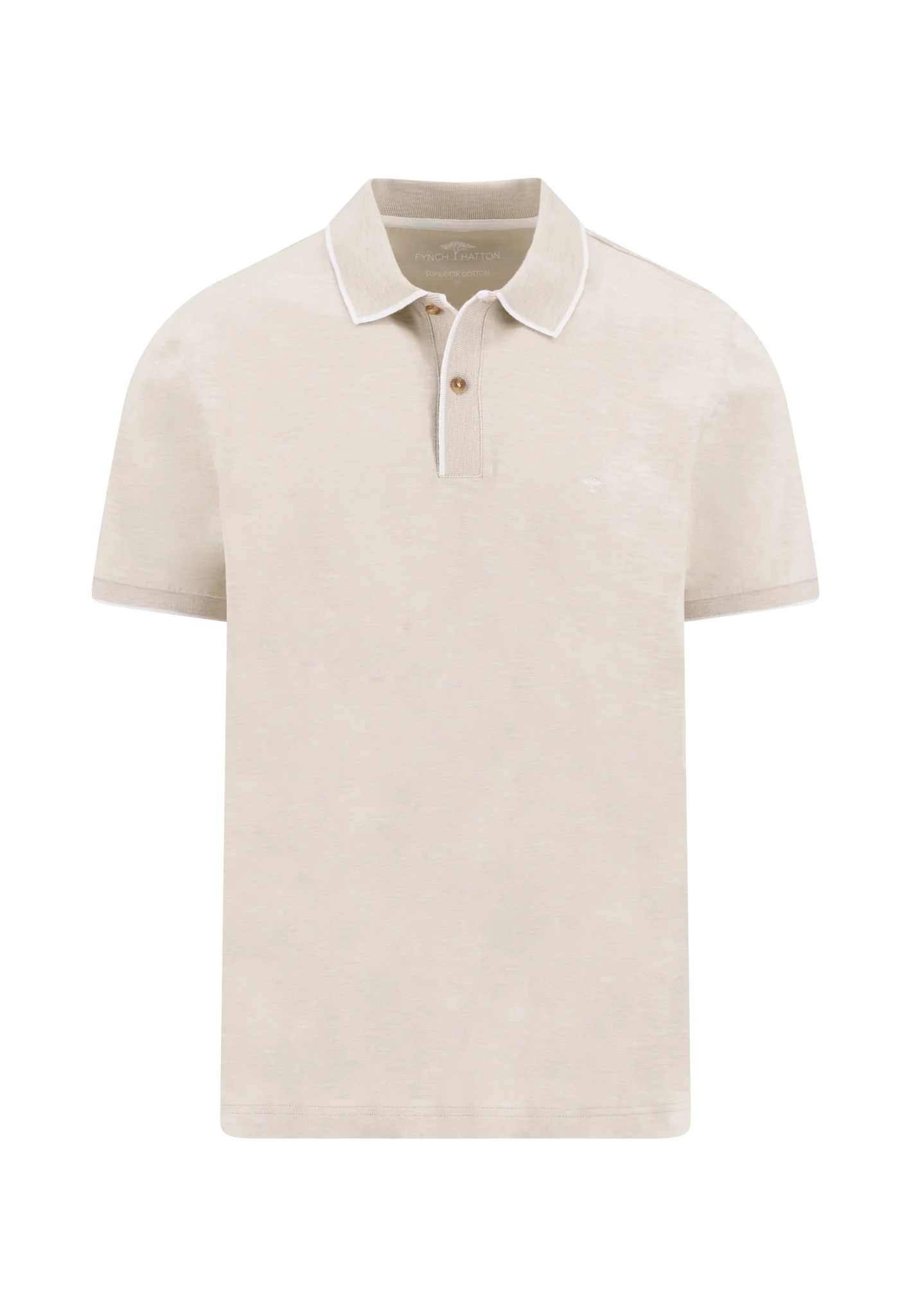 Poloshirt aus Baumwolle mit Slub-Webart und Kontrastdetails - Image 4
