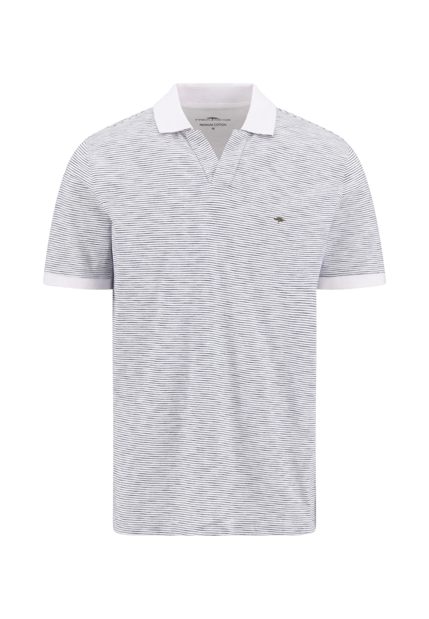 Poloshirt aus Baumwolle mit Slub-Webart und Streifenmuster - Image 4