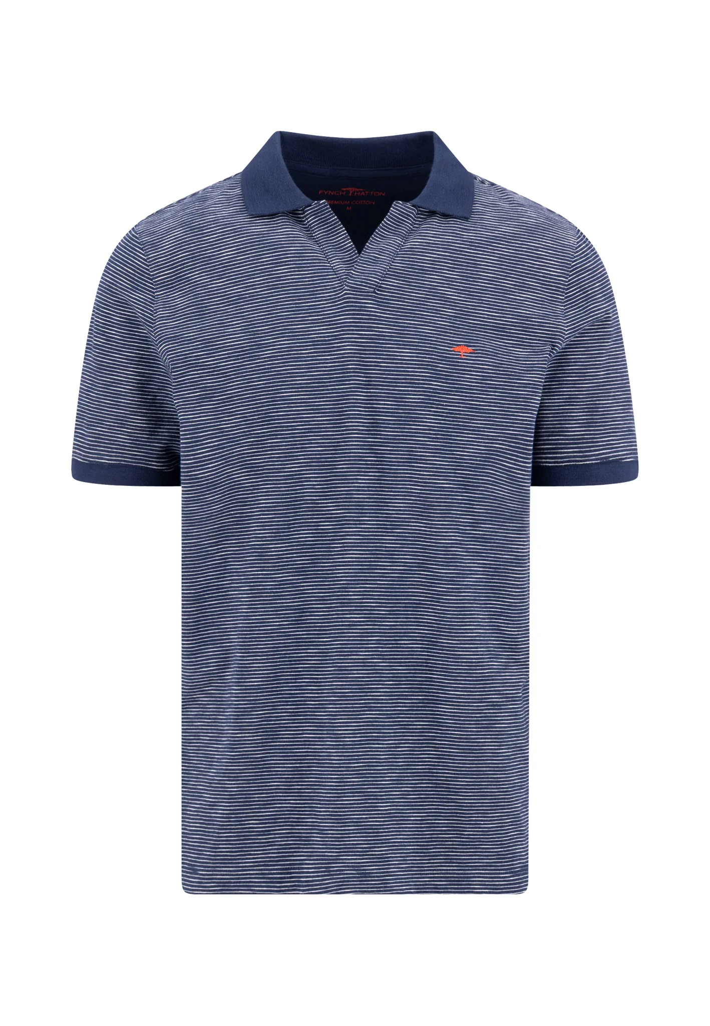 Poloshirt aus Baumwolle mit Slub-Webart und Streifenmuster - Image 9