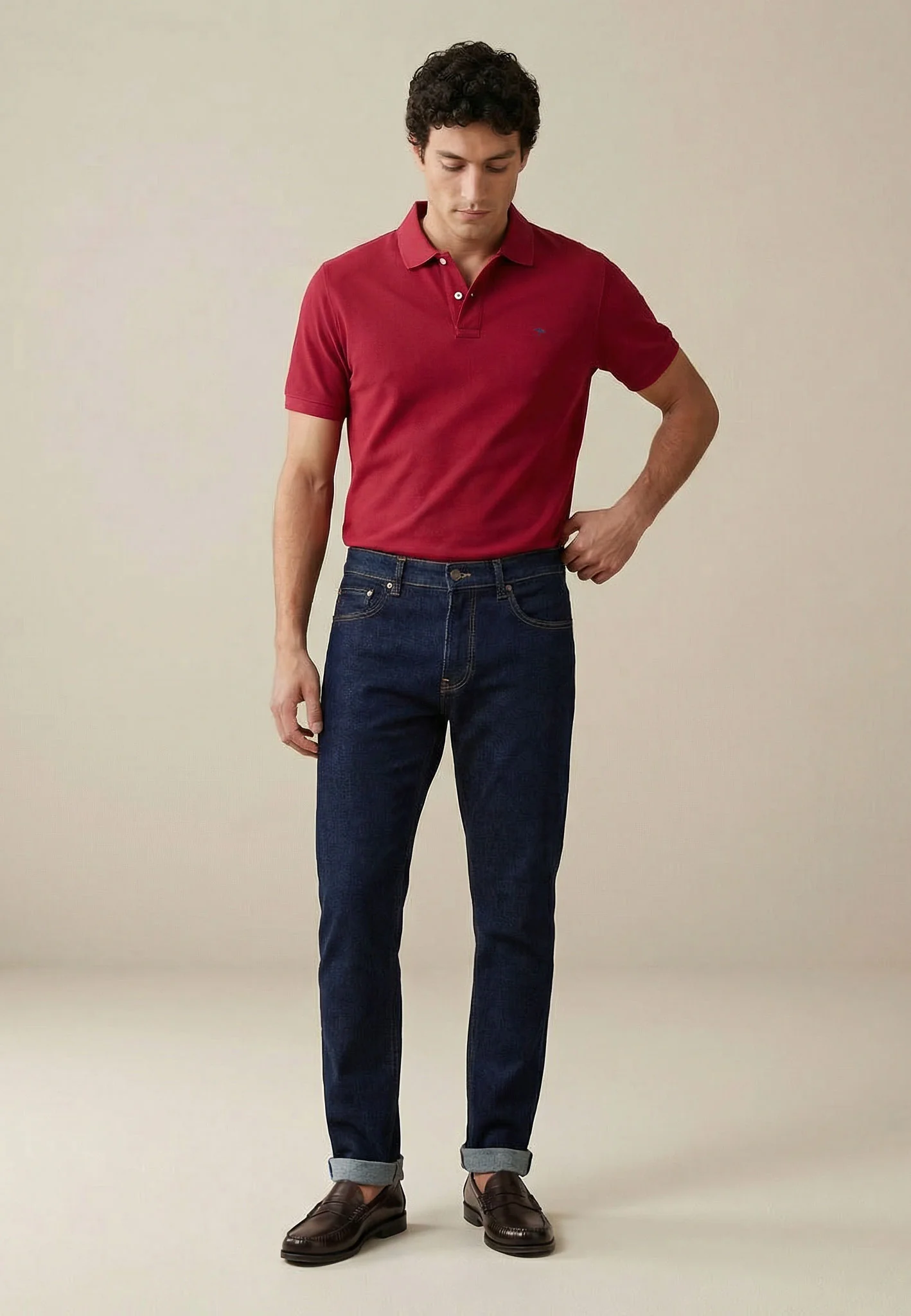 Poloshirt aus Baumwolle mit strukturierter Oberfläche – Premium Cotton - Image 11