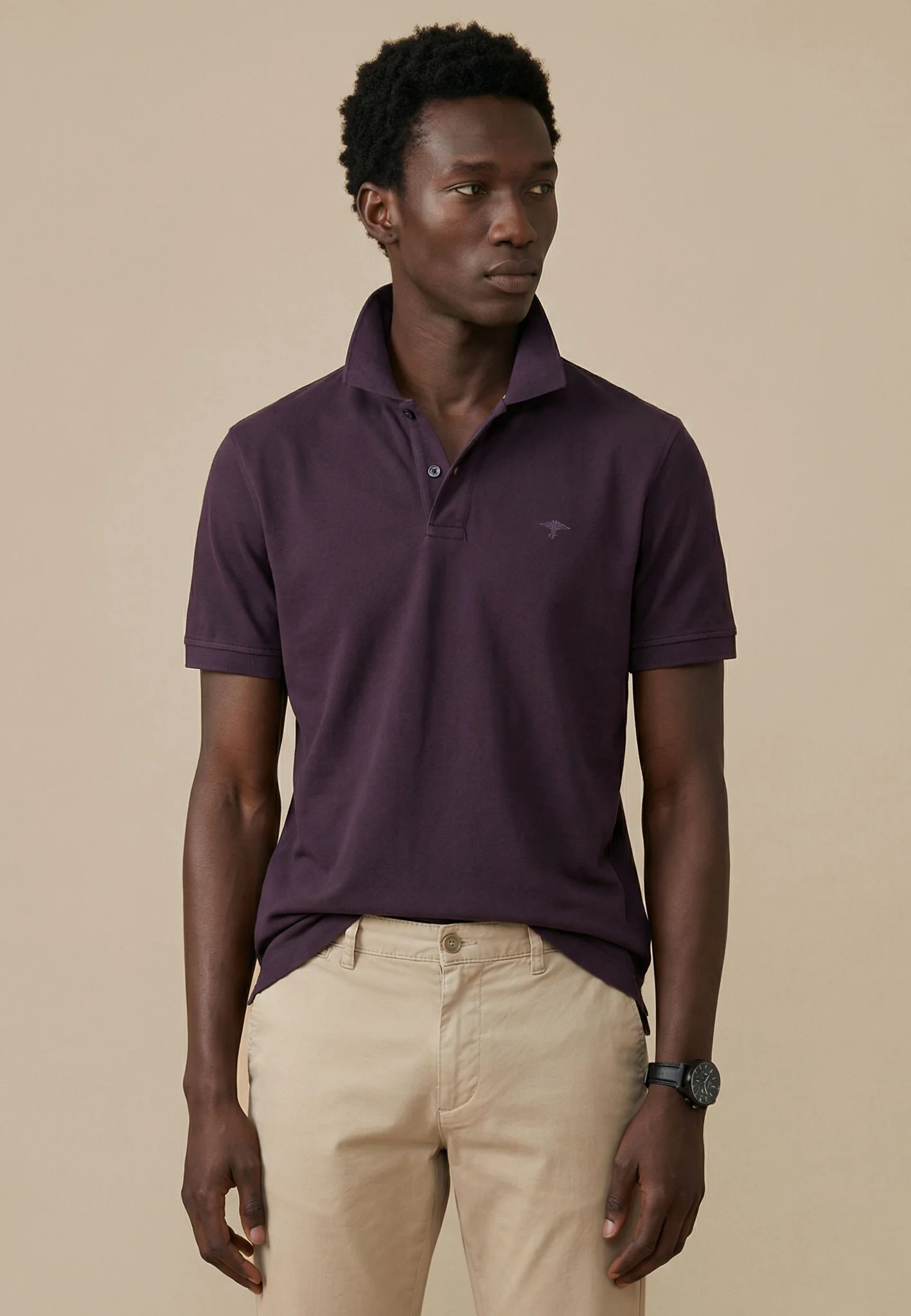 Poloshirt aus Baumwolle mit strukturierter Oberfläche – Premium Cotton - Image 24