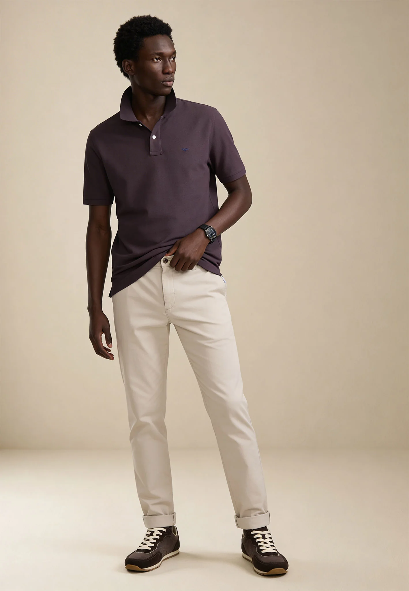 Poloshirt aus Baumwolle mit strukturierter Oberfläche – Premium Cotton - Image 25