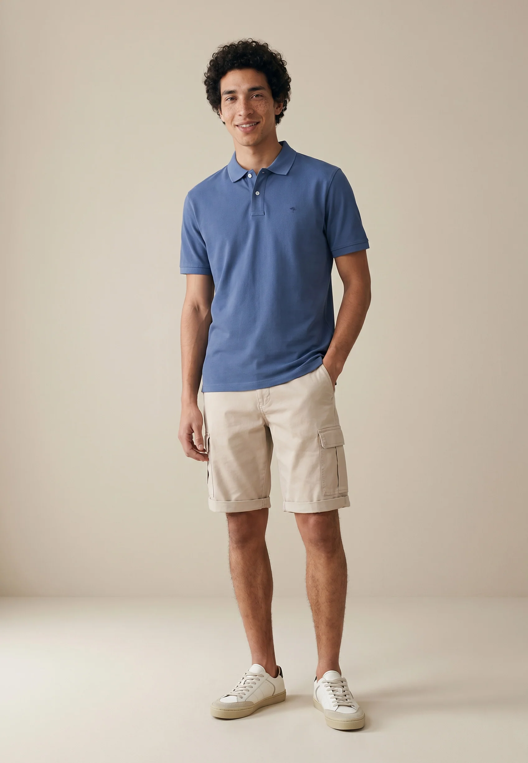 Poloshirt aus Baumwolle mit strukturierter Oberfläche – Premium Cotton - Image 35