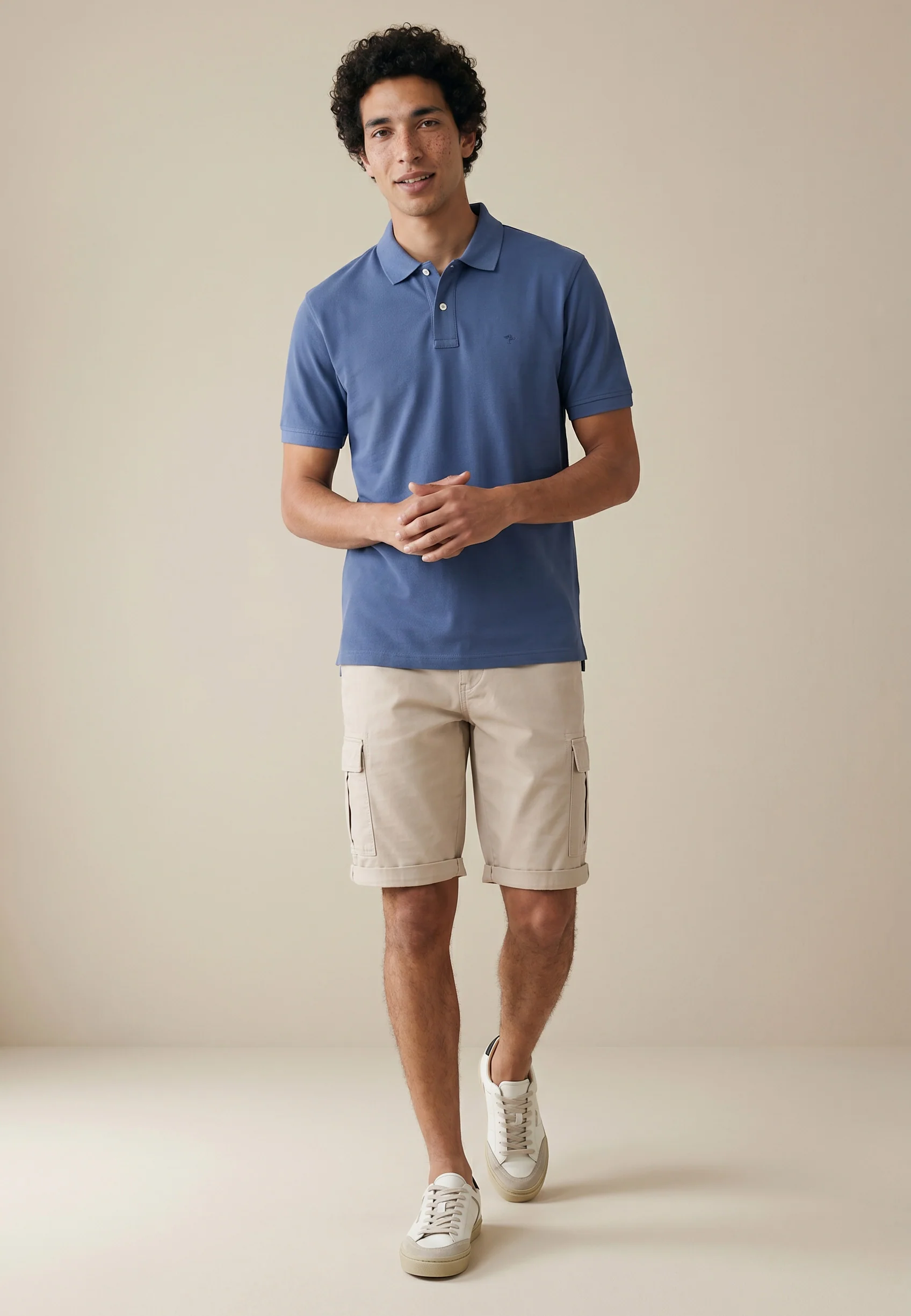Poloshirt aus Baumwolle mit strukturierter Oberfläche – Premium Cotton - Image 36