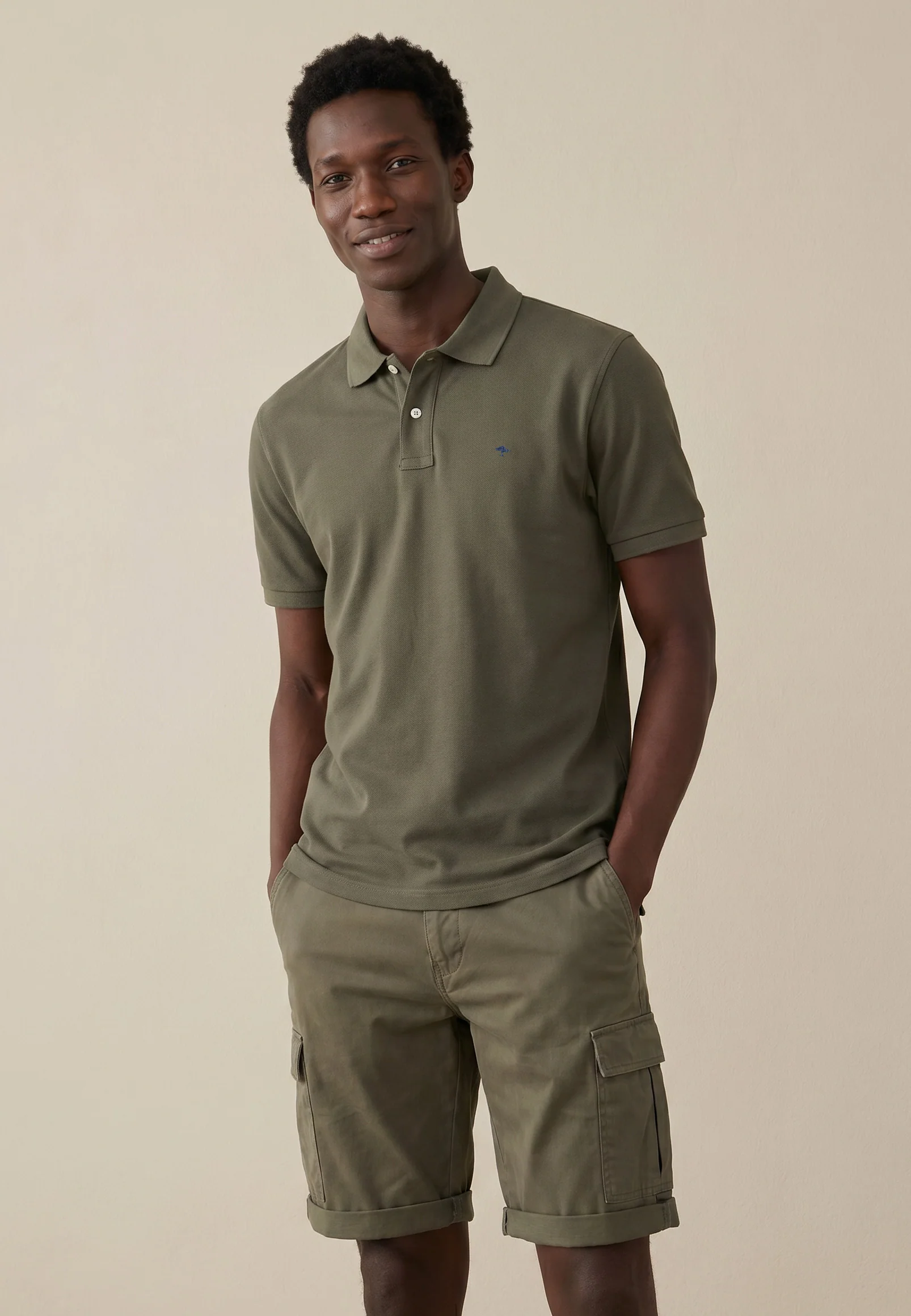 Poloshirt aus Baumwolle mit strukturierter Oberfläche – Premium Cotton - Image 39