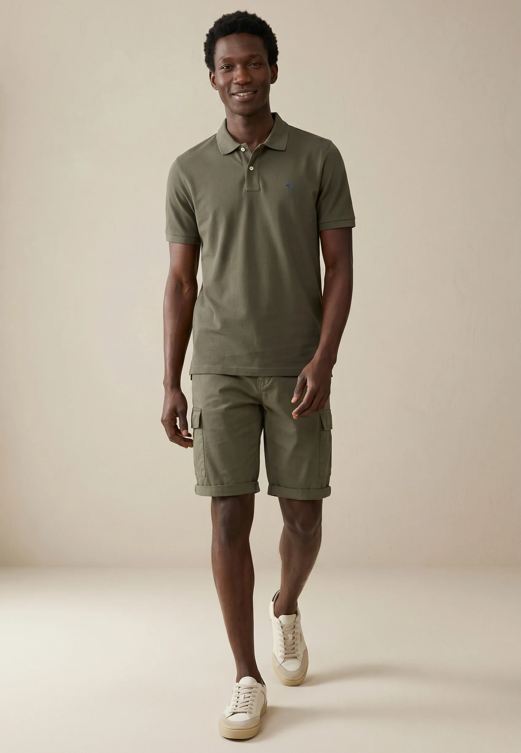 Poloshirt aus Baumwolle mit strukturierter Oberfläche – Premium Cotton - Image 41