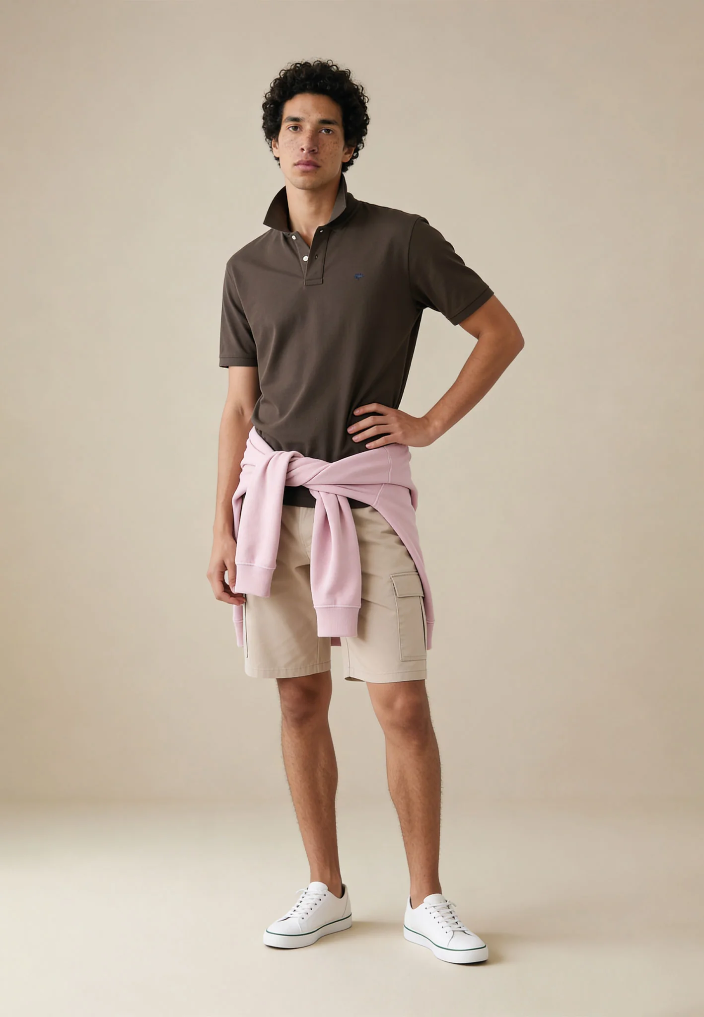 Poloshirt aus Baumwolle mit strukturierter Oberfläche – Premium Cotton - Image 64