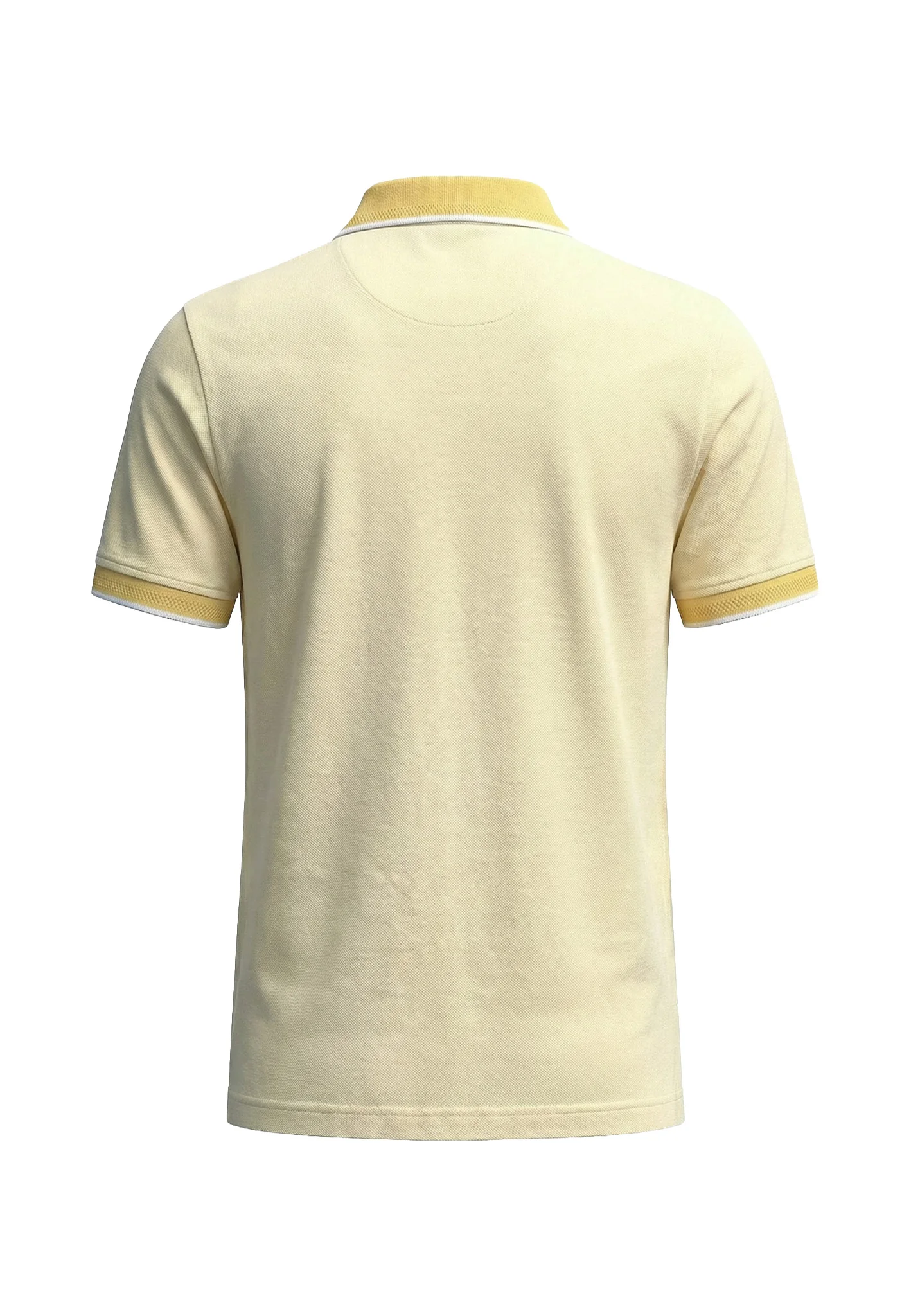 Poloshirt aus Baumwolle mit Strukturmuster und Kontrastkragen - Image 12