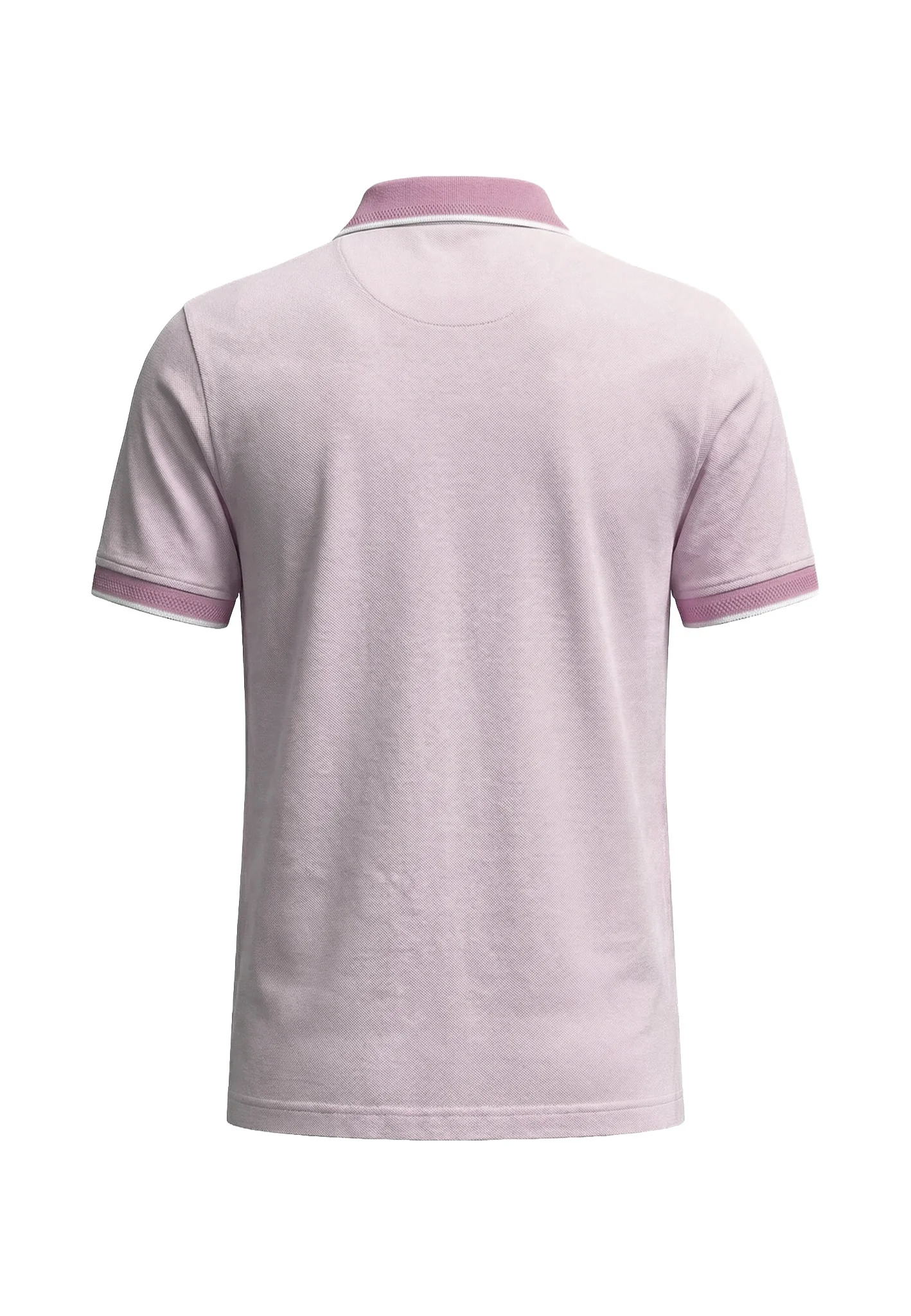 Poloshirt aus Baumwolle mit Strukturmuster und Kontrastkragen - Image 14