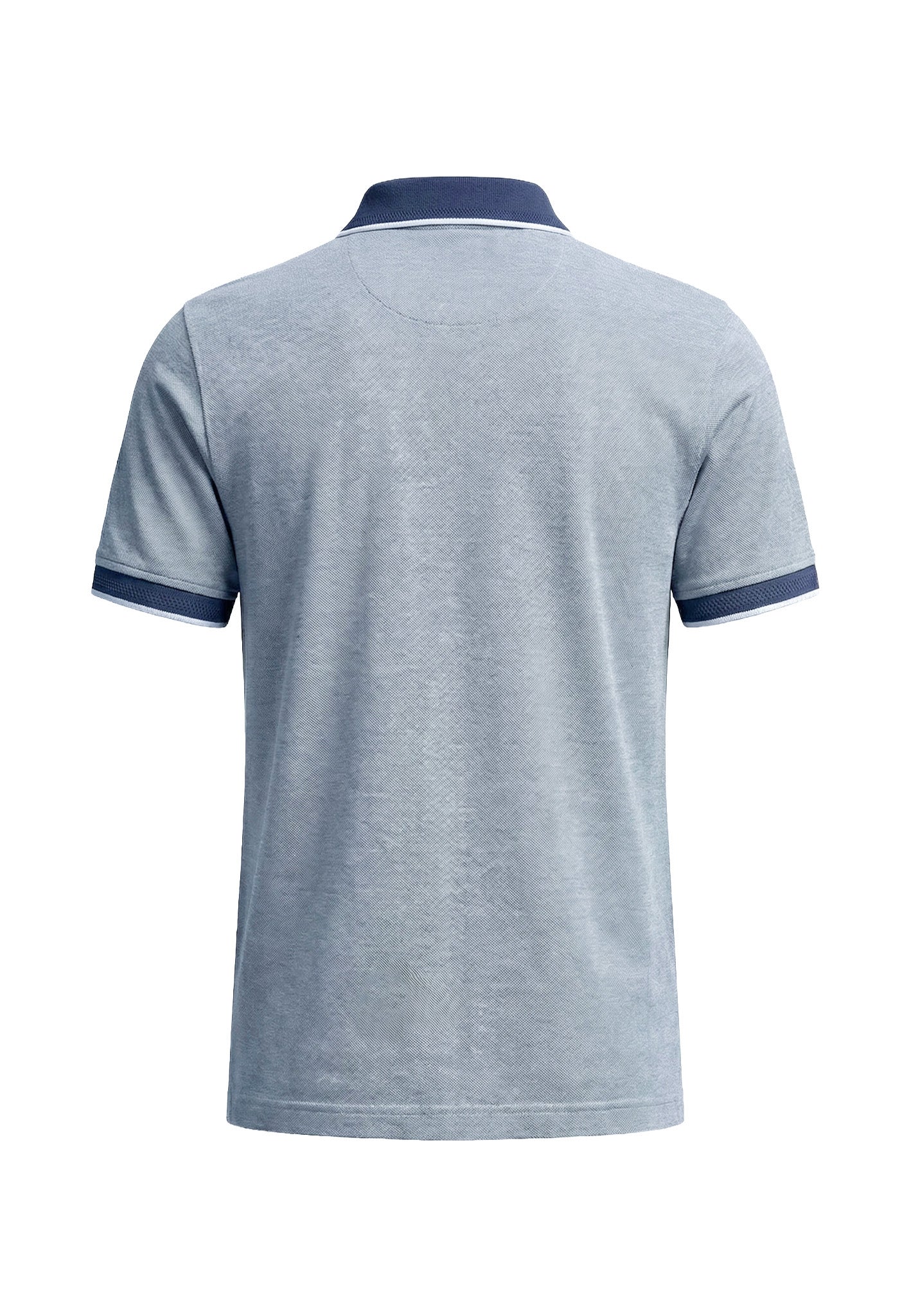Poloshirt aus Baumwolle mit Strukturmuster und Kontrastkragen - Image 24