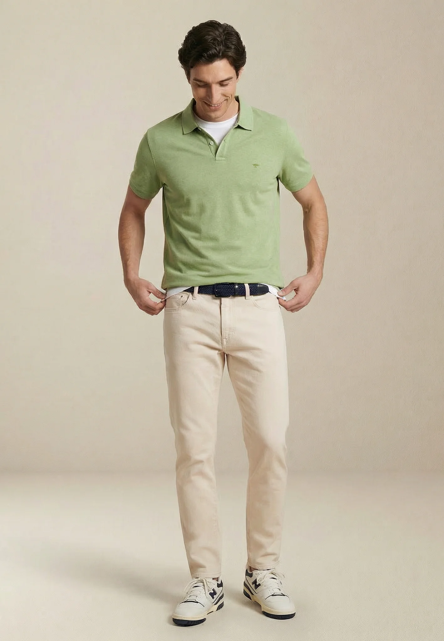 Poloshirt aus Baumwollmix mit klassischem Kragen - Image 27