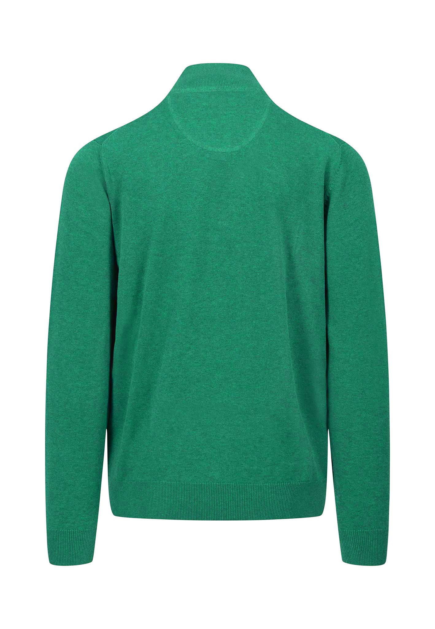Pullover aus Baumwolle mit Troyer-Kragen und Logo Detail - Image 12
