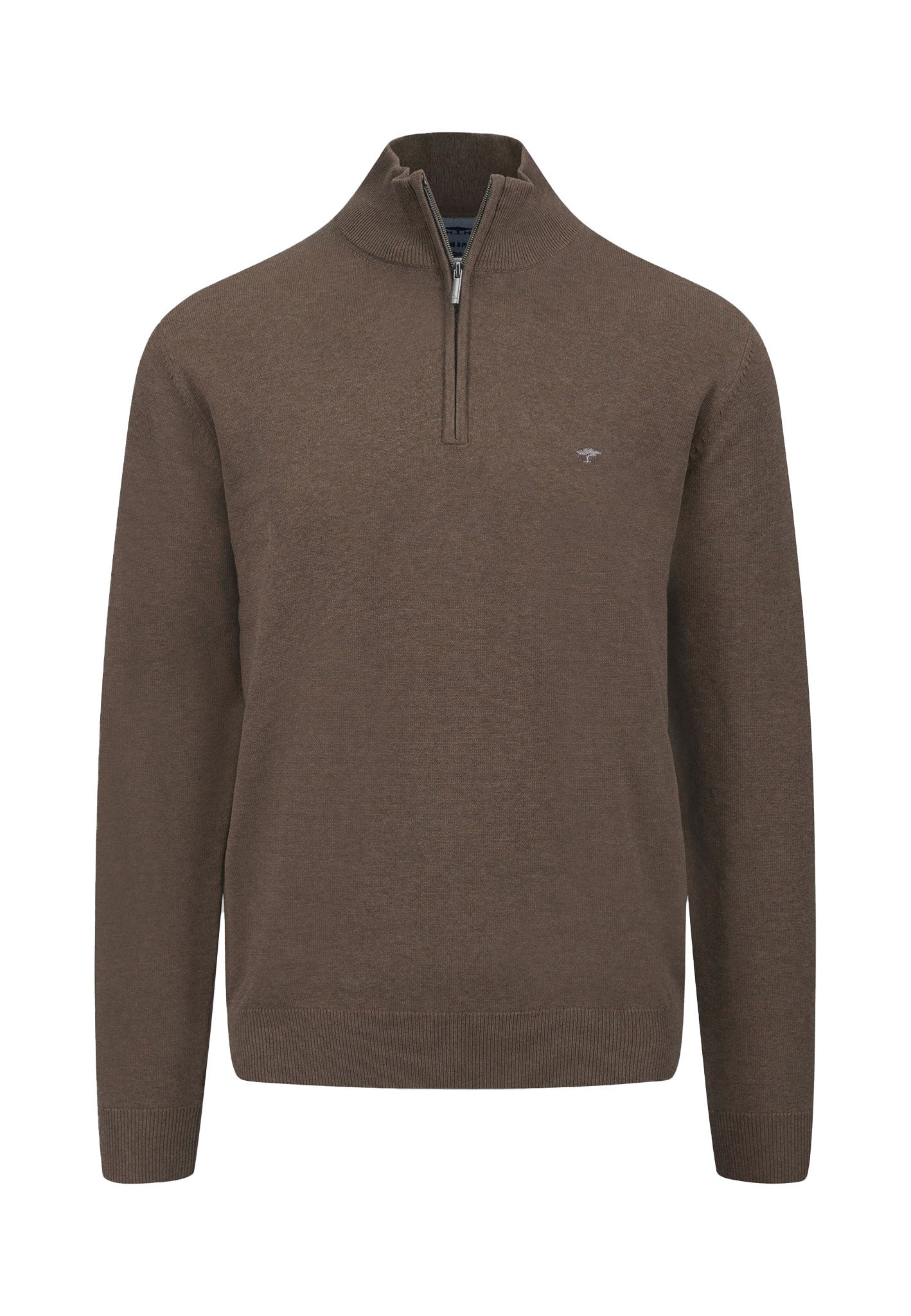 Pullover aus Baumwolle mit Troyer-Kragen und Logo Detail - Image 13