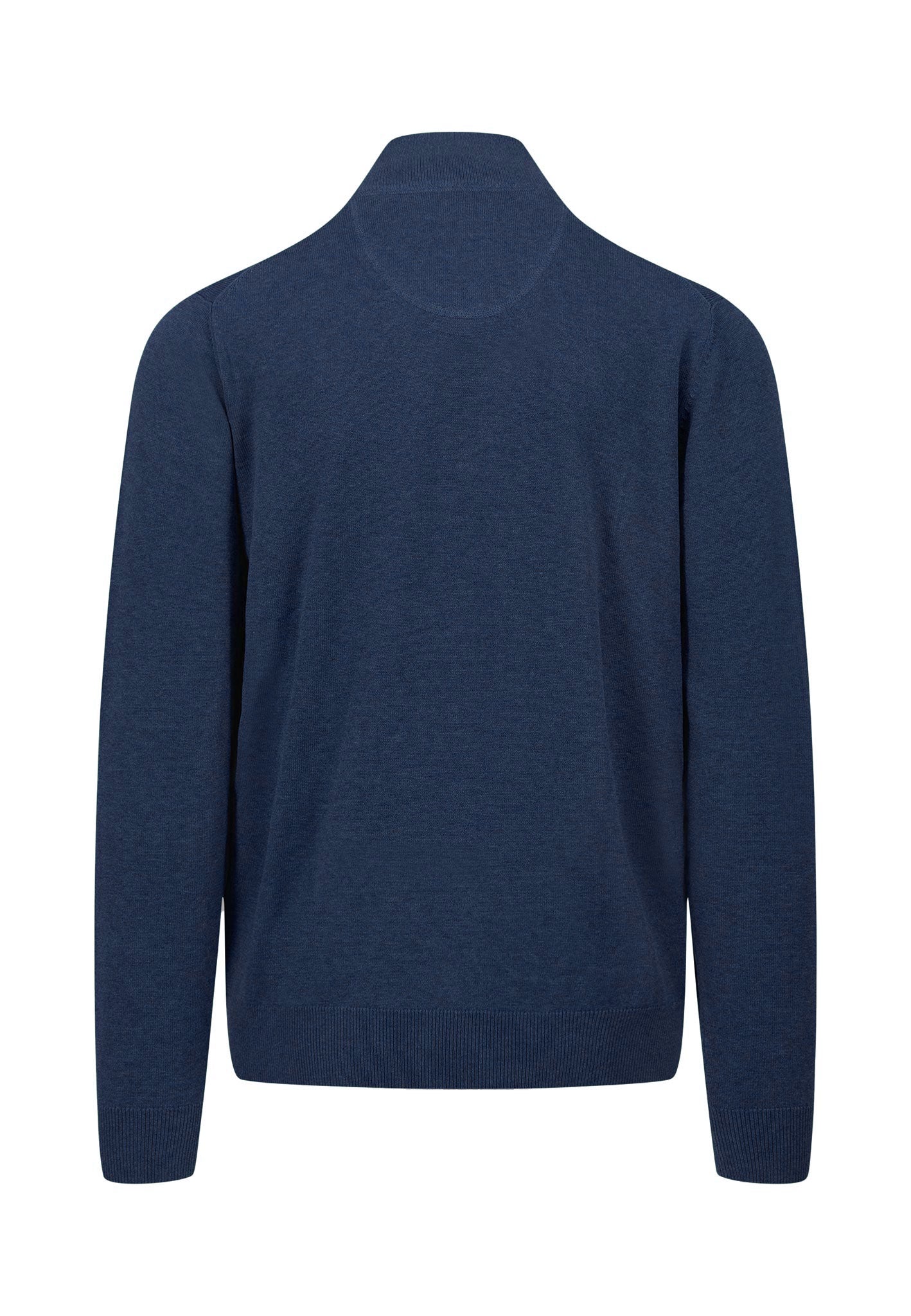 Pullover aus Baumwolle mit Troyer-Kragen und Logo Detail - Image 8