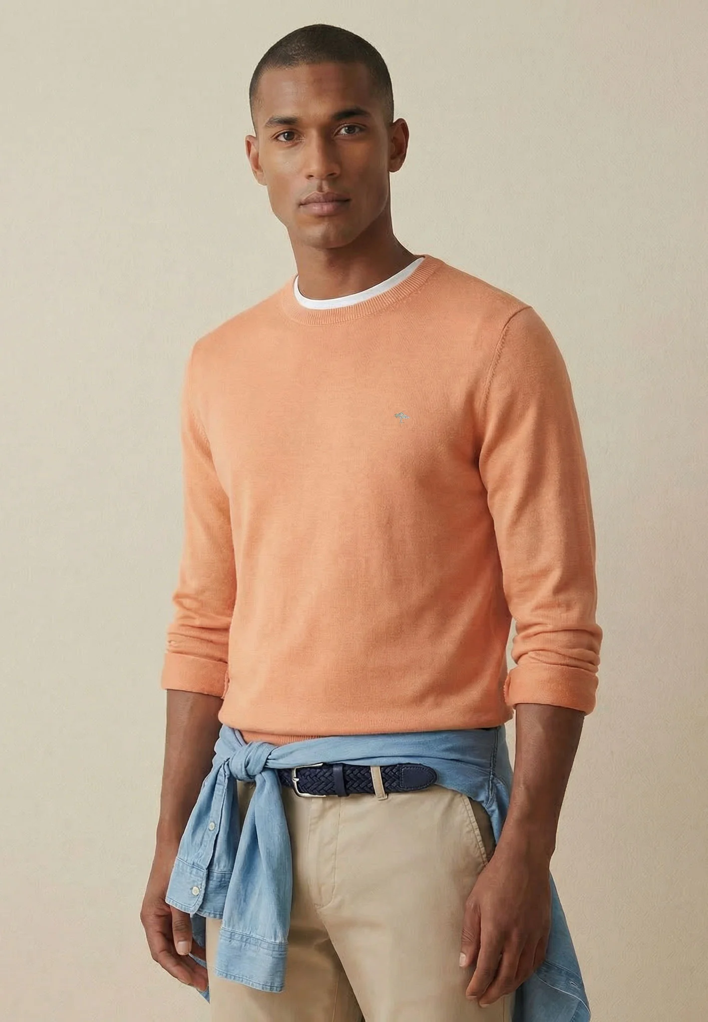 Pullover aus Baumwolle mit Rundhalsausschnitt – Air Cotton - Image 11