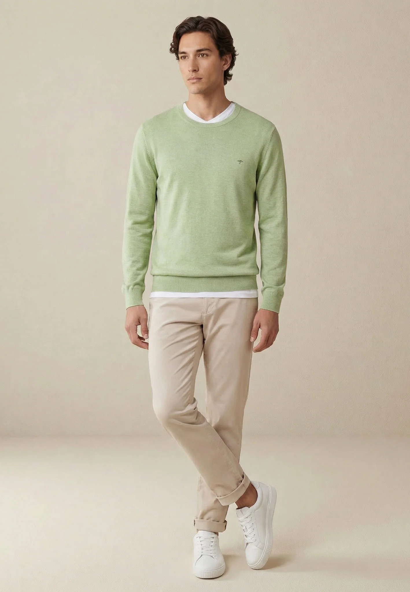 Pullover aus Baumwolle mit Rundhalsausschnitt – Air Cotton - Image 33