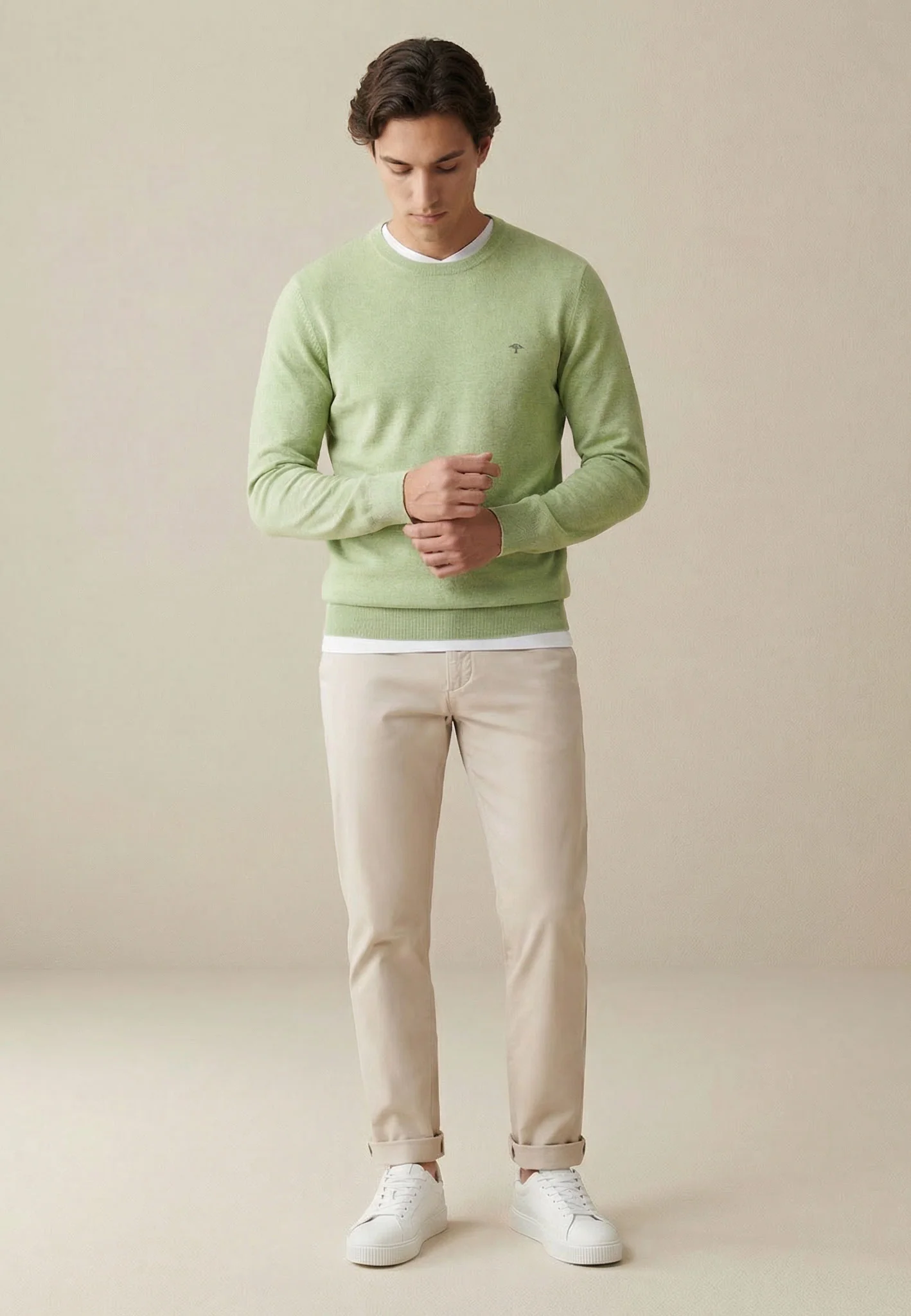 Pullover aus Baumwolle mit Rundhalsausschnitt – Air Cotton - Image 34