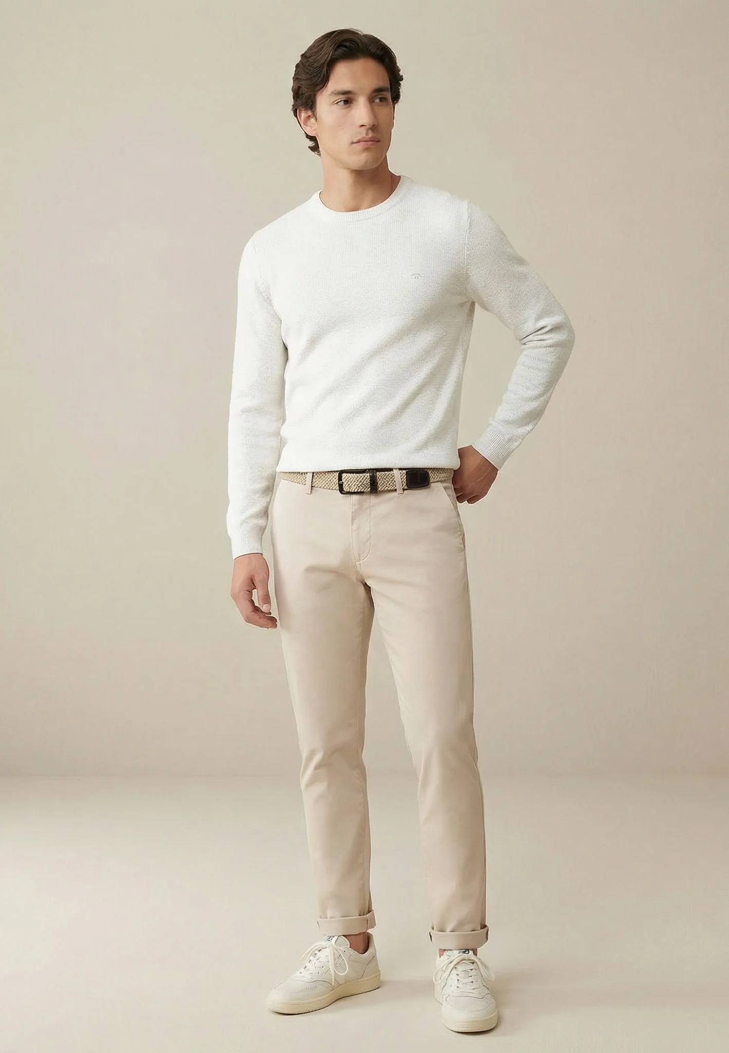 Pullover aus Baumwolle mit Rundhalsausschnitt – Air Cotton - Image 44